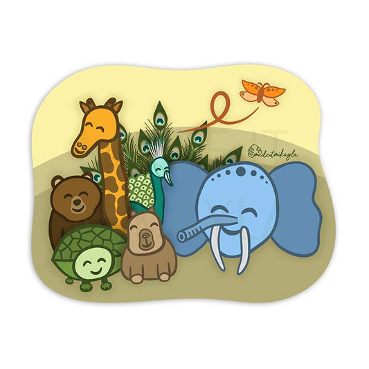 Zoo Animals Sticker | MadeItMikayla