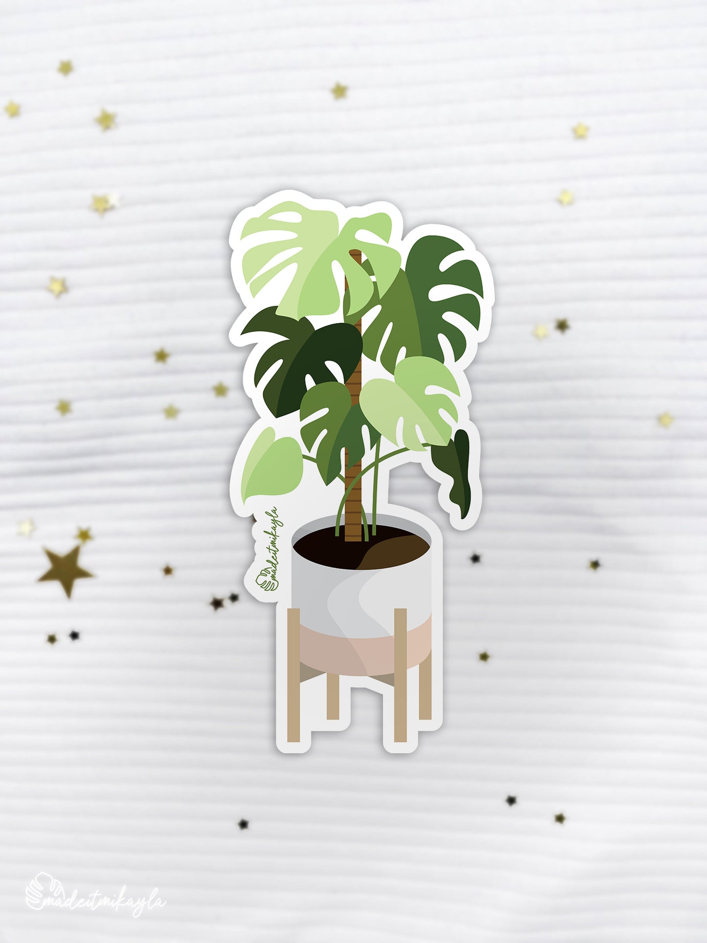 Monstera Plant Sticker | MadeItMikayla