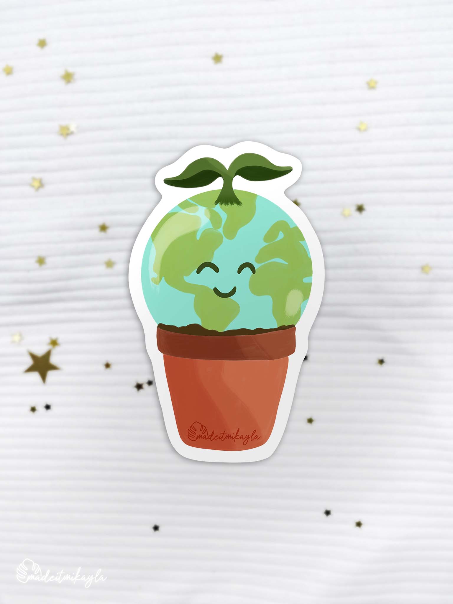 Planet Plant Sticker | MadeItMikayla