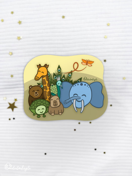 Zoo Animals Sticker | MadeItMikayla