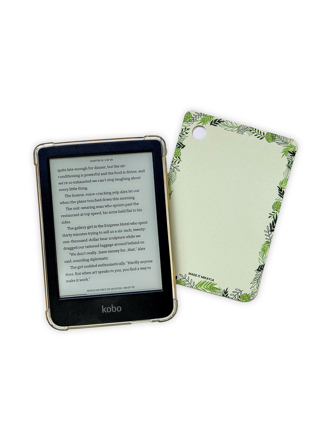 Mixed Greenery Frame E-Reader Insert