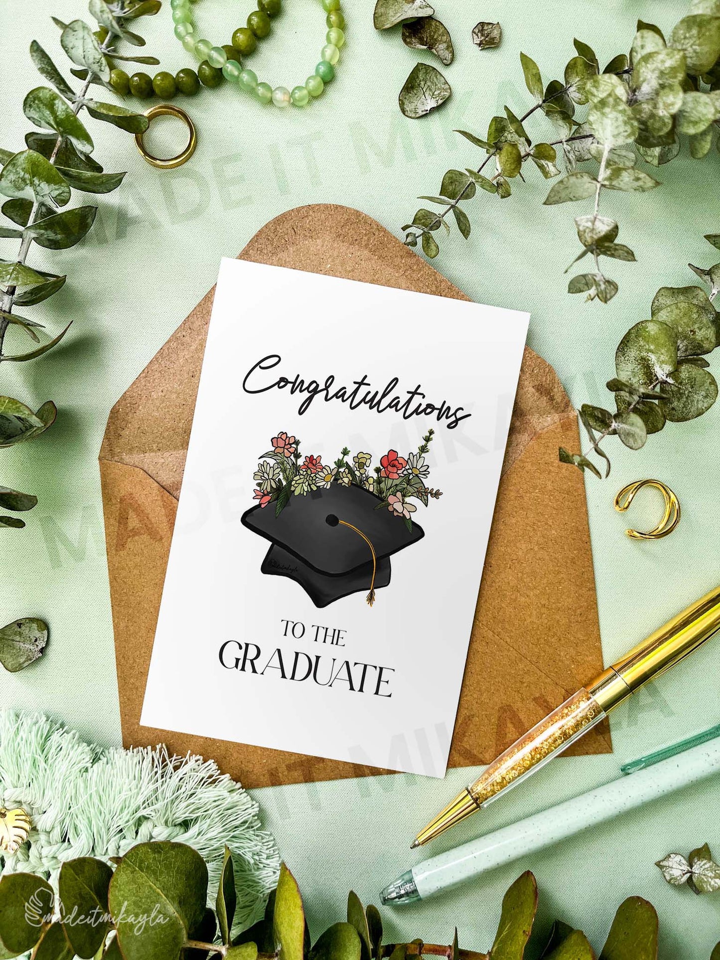 Congratulations To The Graduate Greeting Card | MadeItMikayla