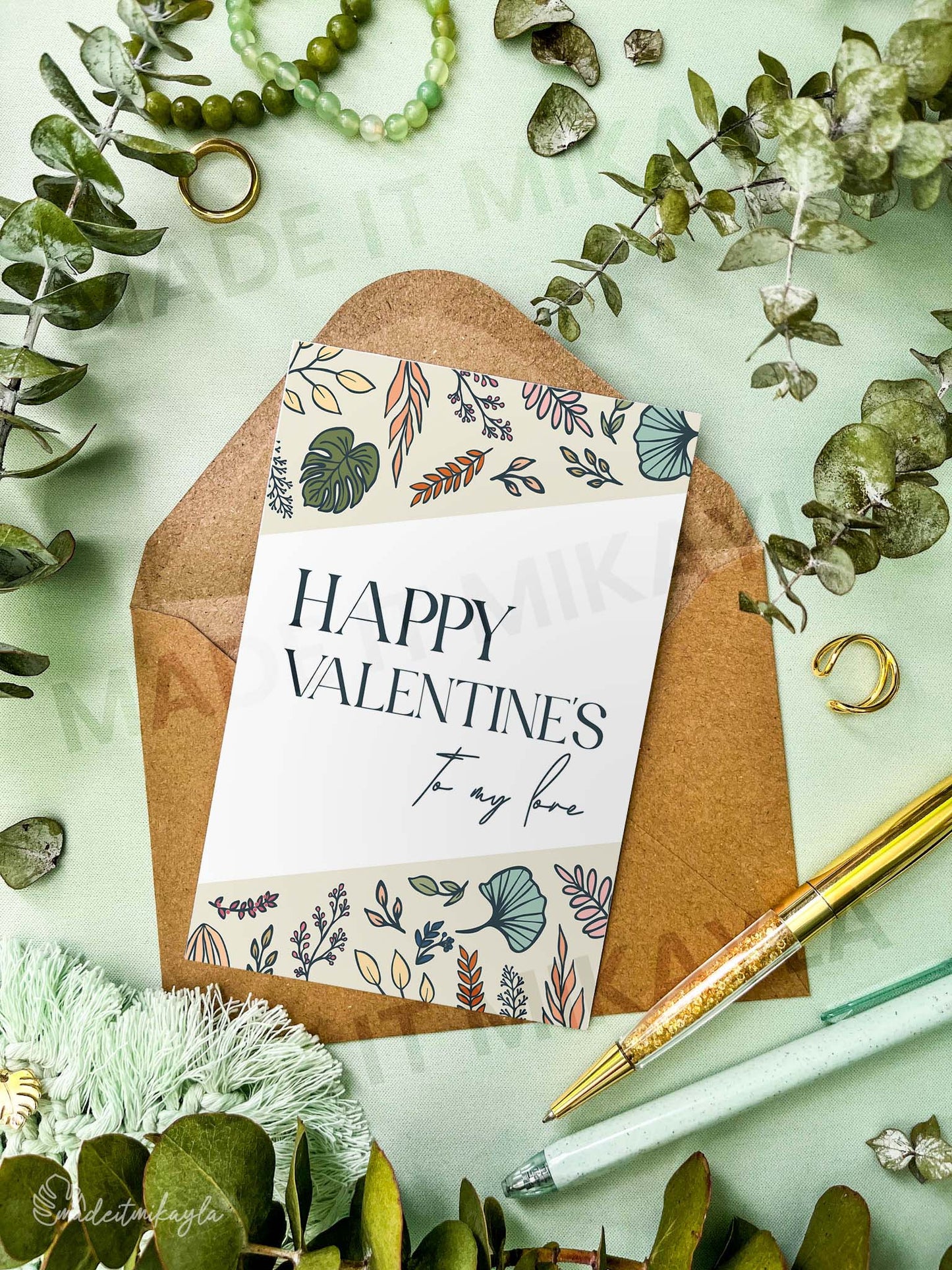 Happy Valentine's To My Love Greeting Card | MadeItMikayla