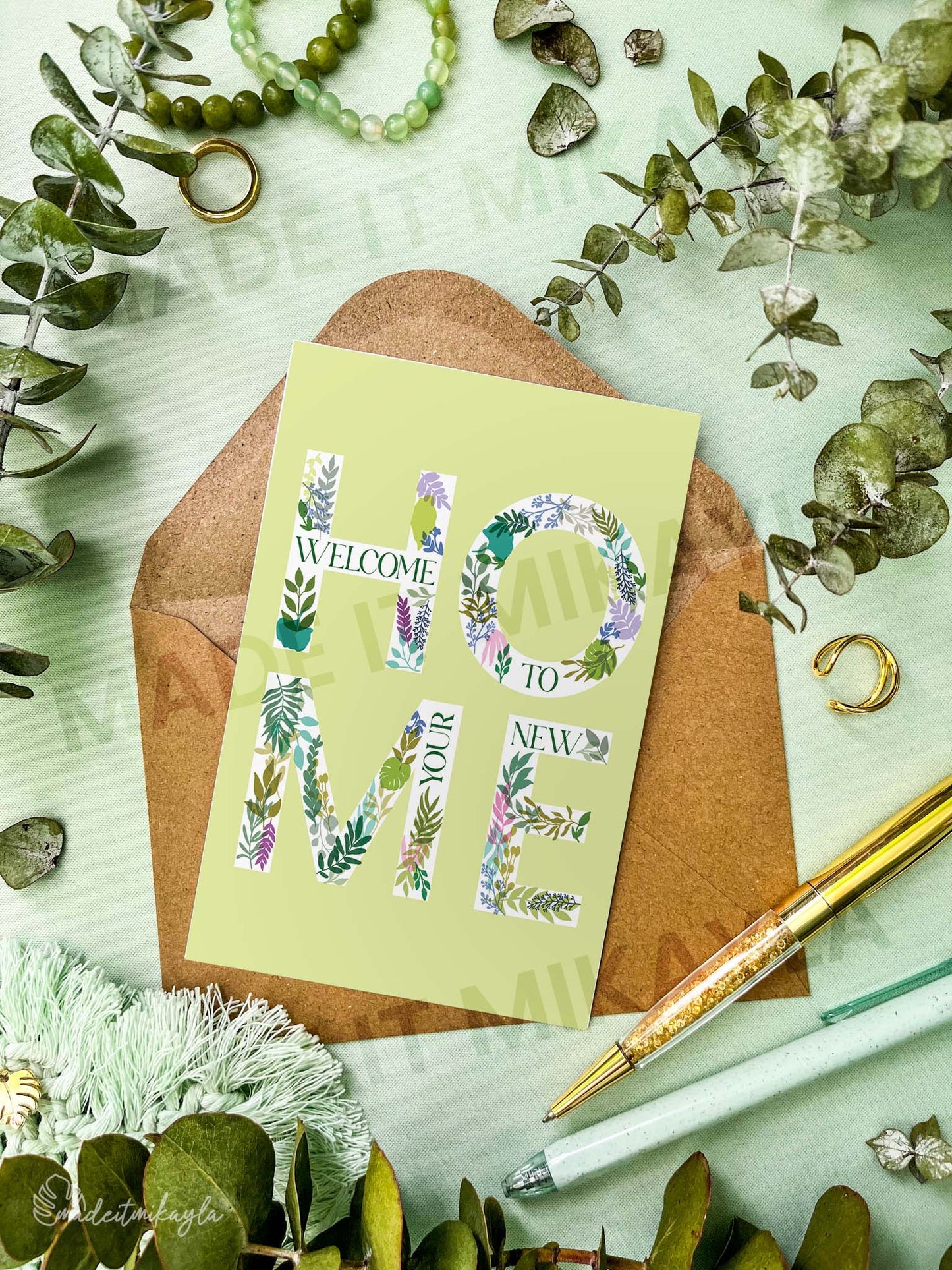 Welcome To Your New Home Greeting Card | MadeItMikayla