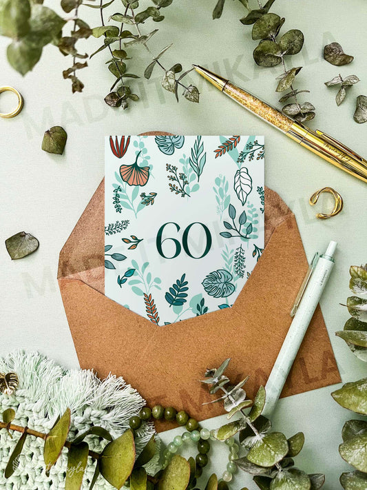 60 Greeting Card