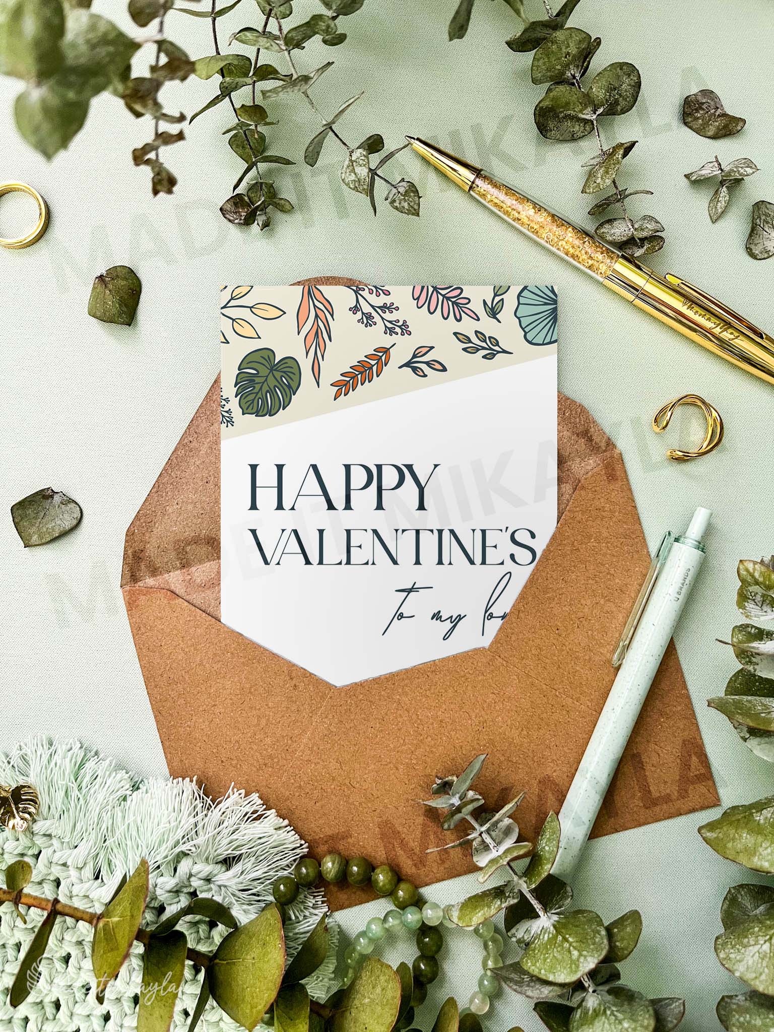 Happy Valentine's To My Love Greeting Card | MadeItMikayla