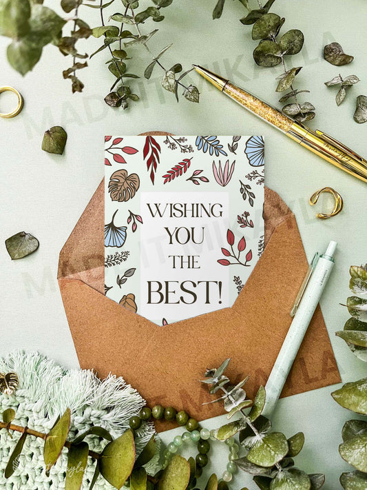 Wishing You The Best Greeting Card | MadeItMikayla