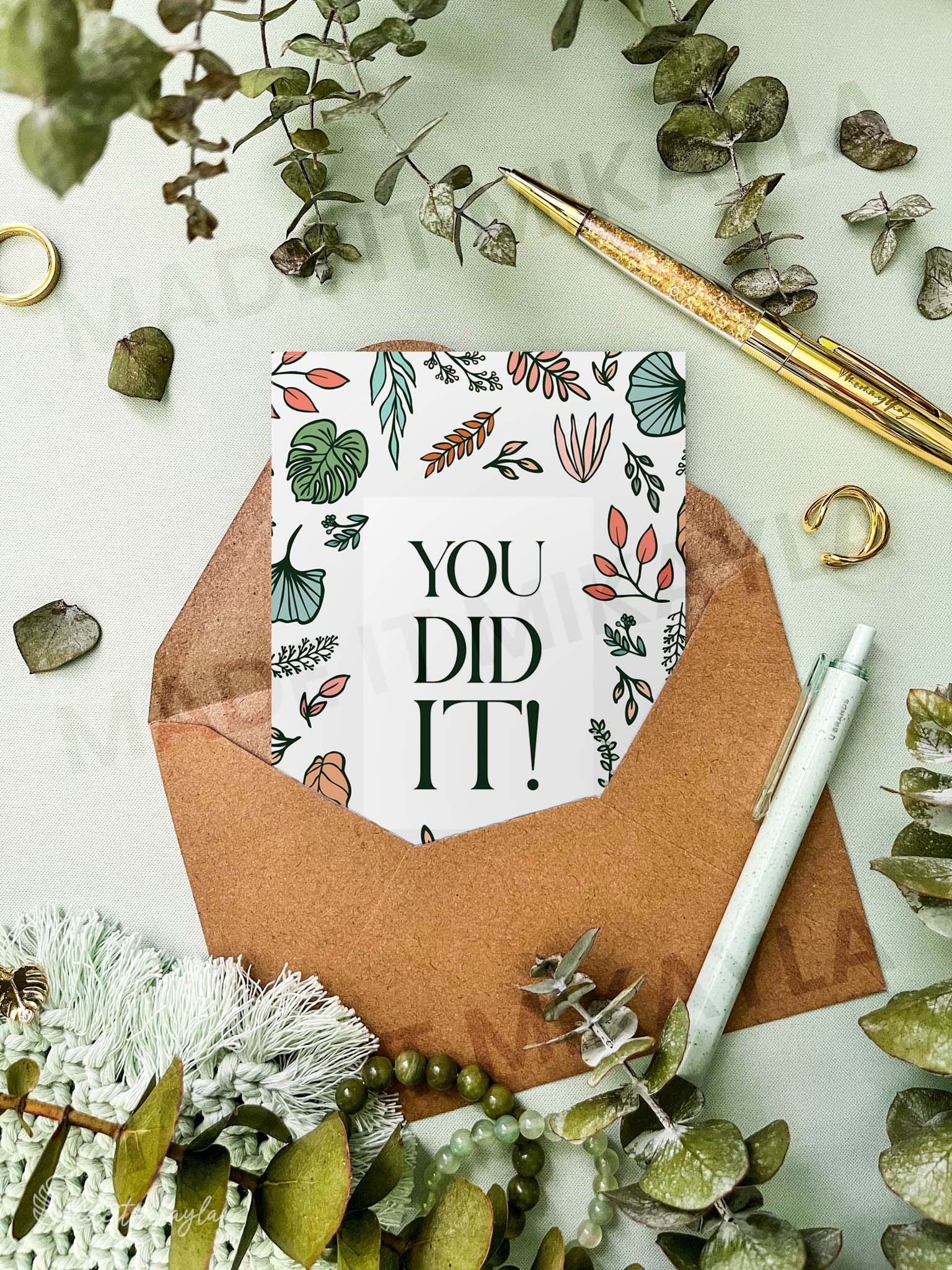 You Did It Greeting Card | MadeItMikayla