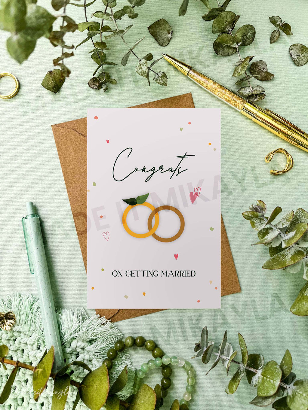Congrats On Getting Married Greeting Card