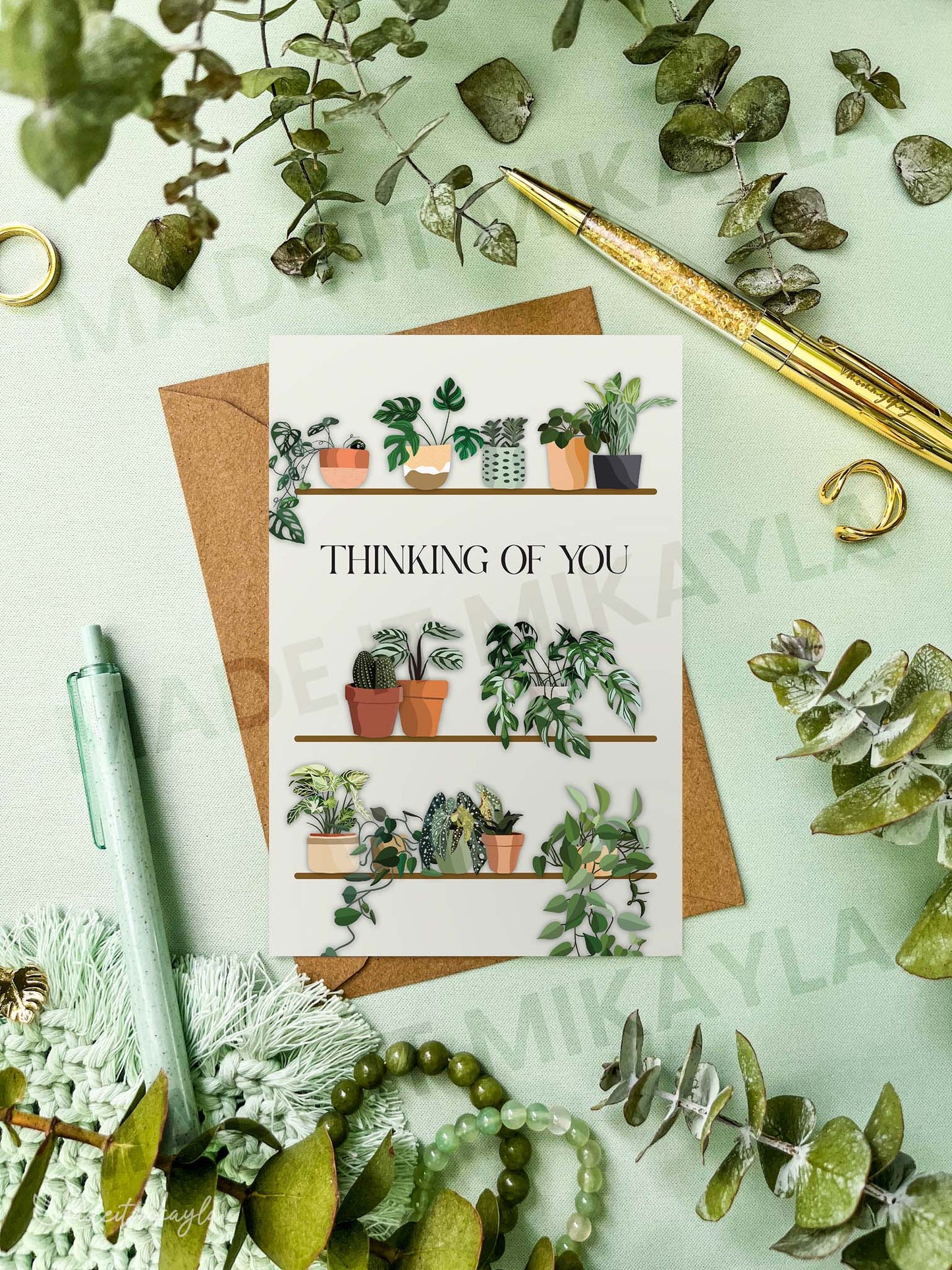 Thinking Of You Greeting Card | MadeItMikayla