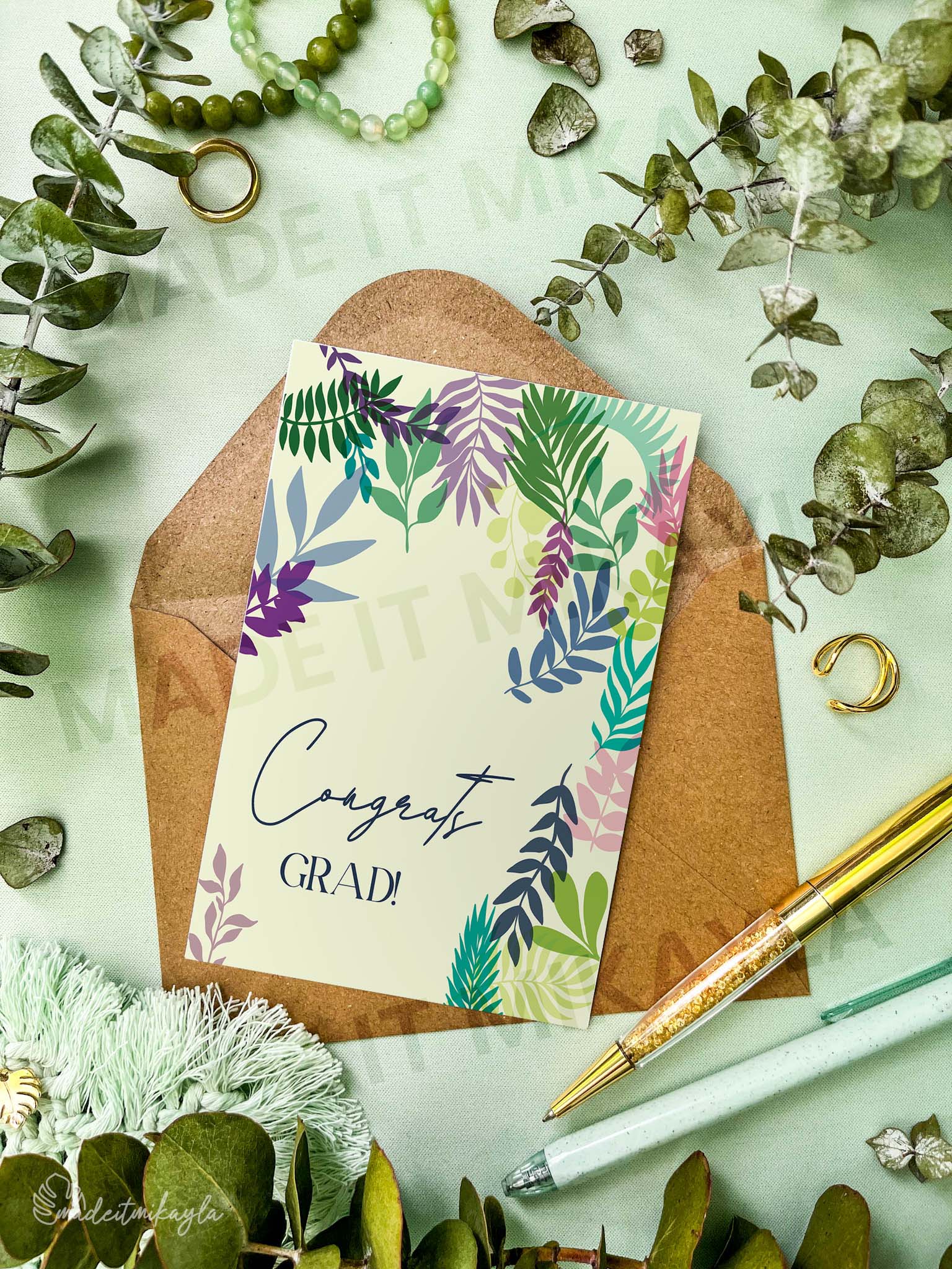 Congrats Grad Greeting Card | MadeItMikayla