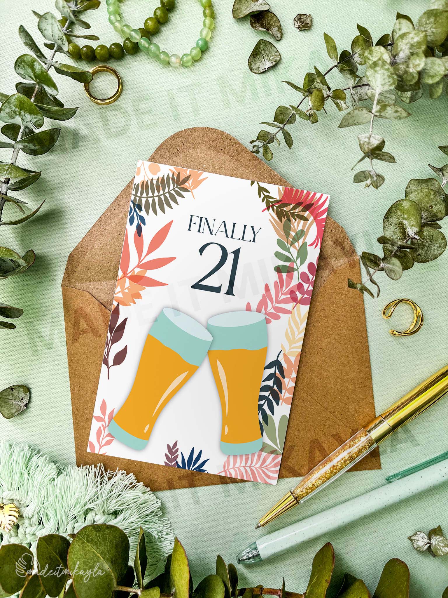 Finally 21 Greeting Card | MadeItMikayla