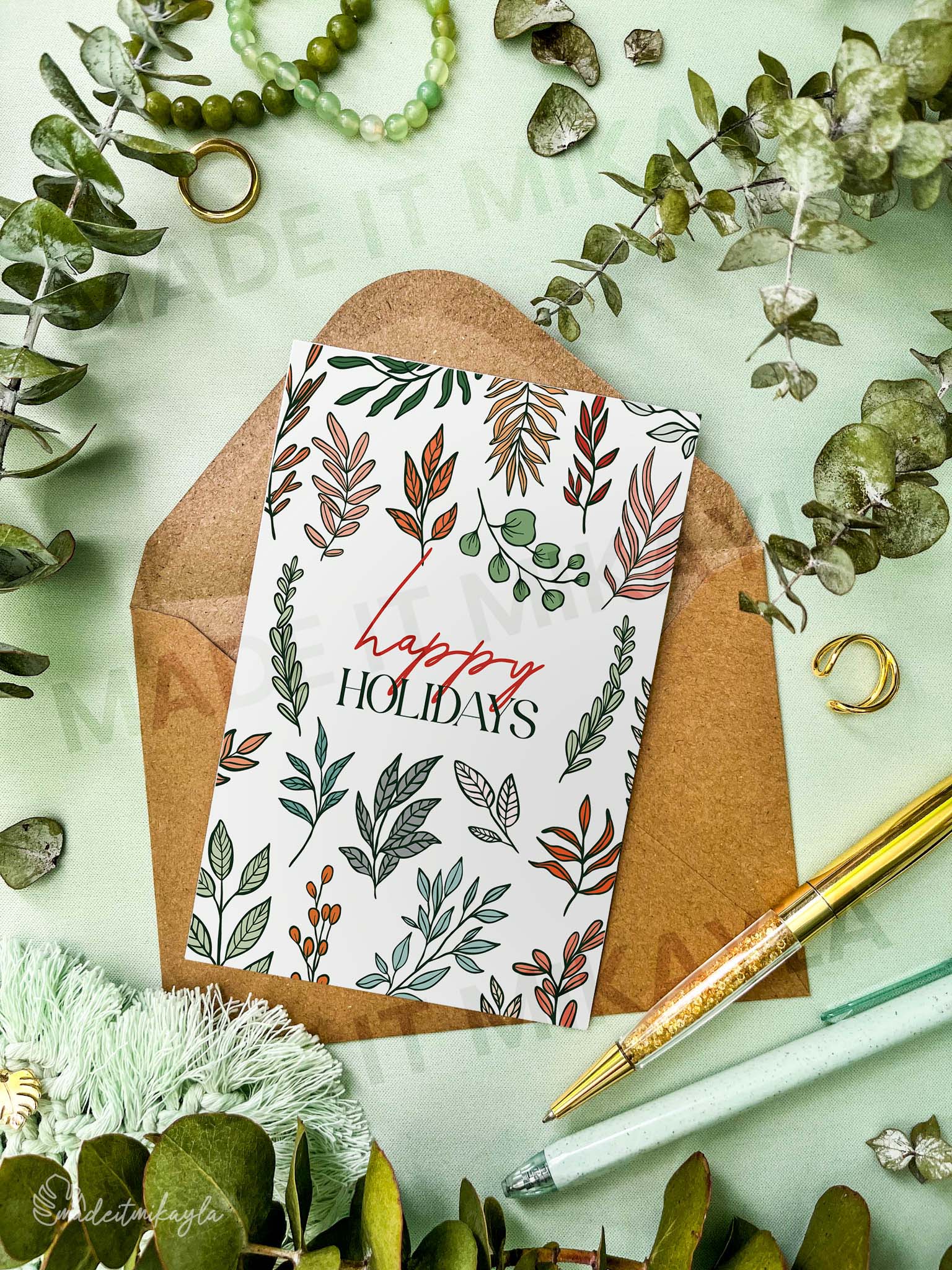 Happy Holidays Greeting Card | MadeItMikayla