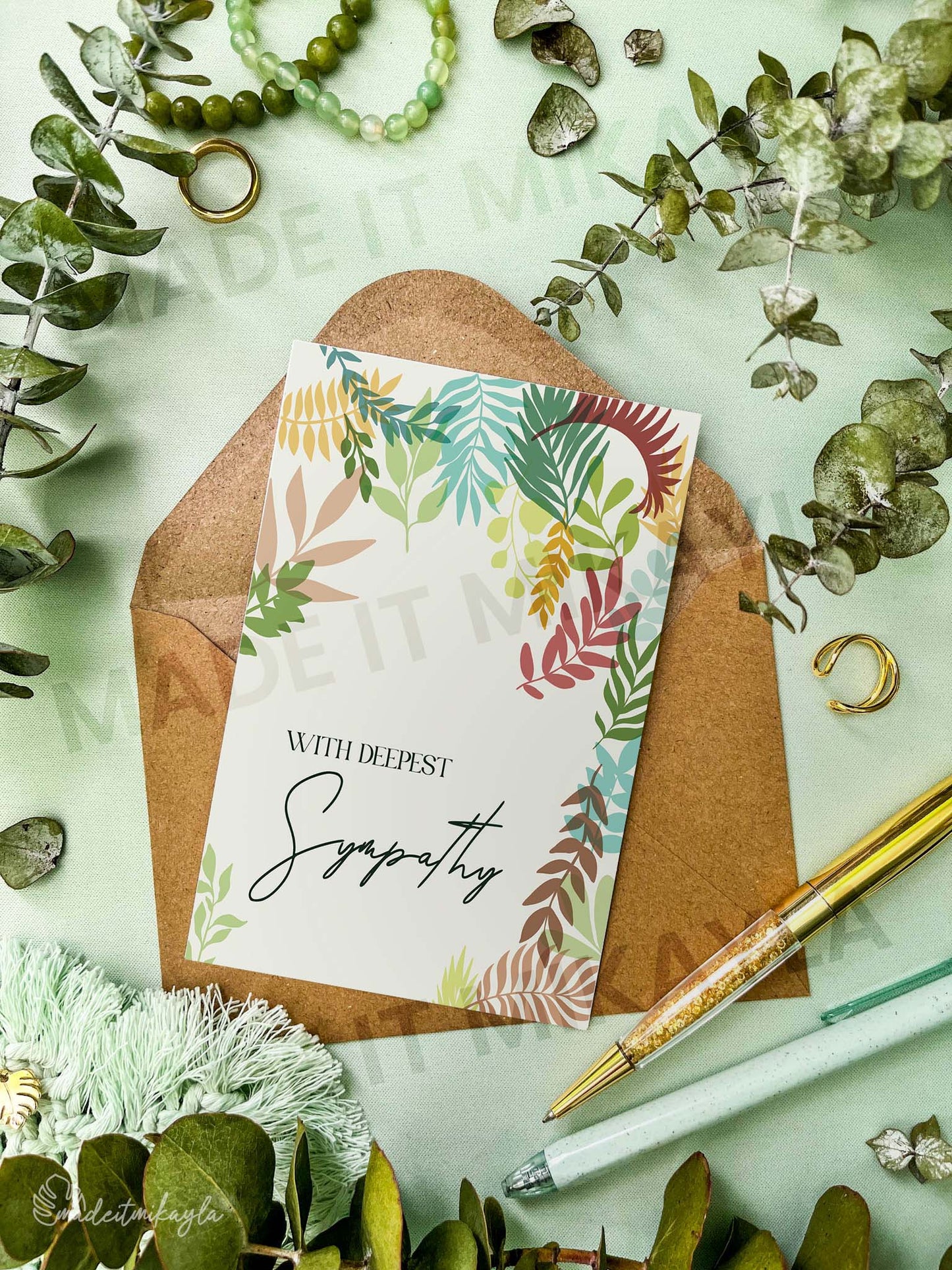 With Deepest Sympathy Greeting Card | MadeItMikayla