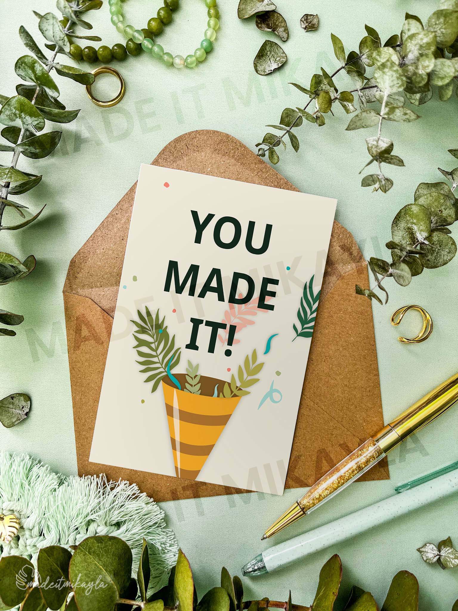 You Made It Greeting Card | MadeItMikayla