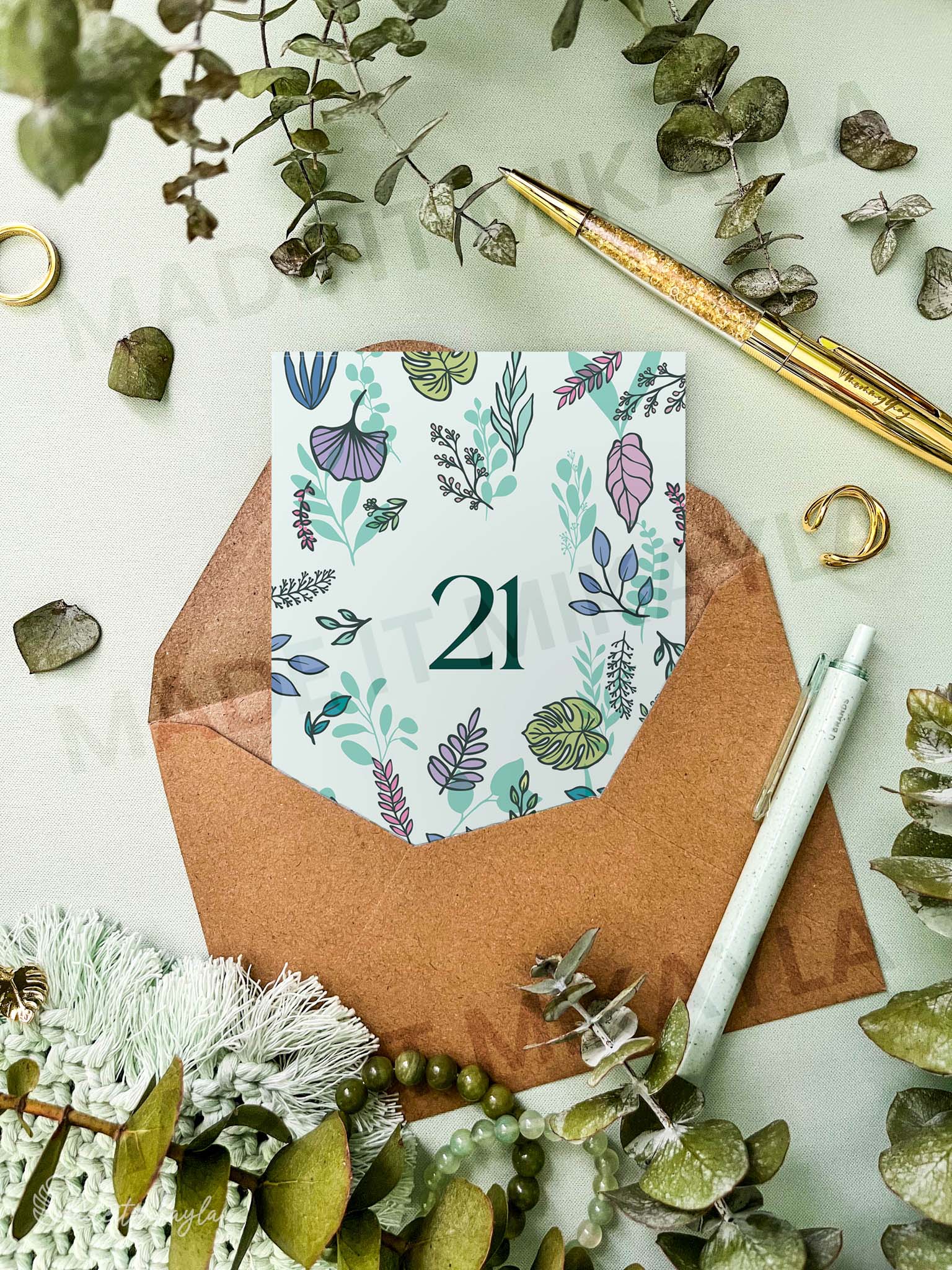 21 Greeting Card | MadeItMikayla