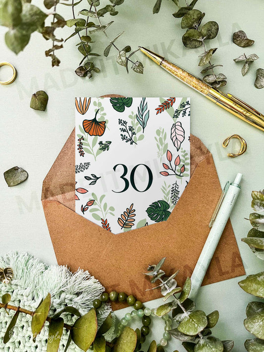 30 Greeting Card | MadeItMikayla