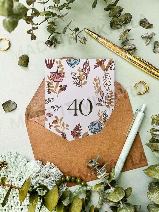 40 Greeting Card | MadeItMikayla