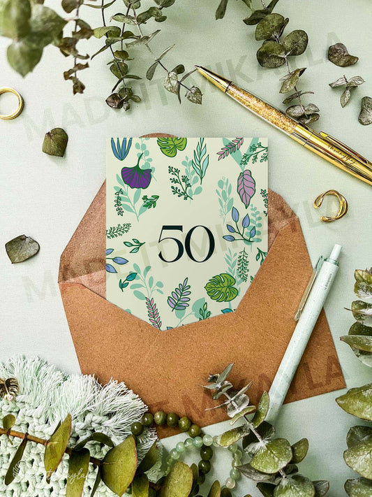 50 Greeting Card | MadeItMikayla