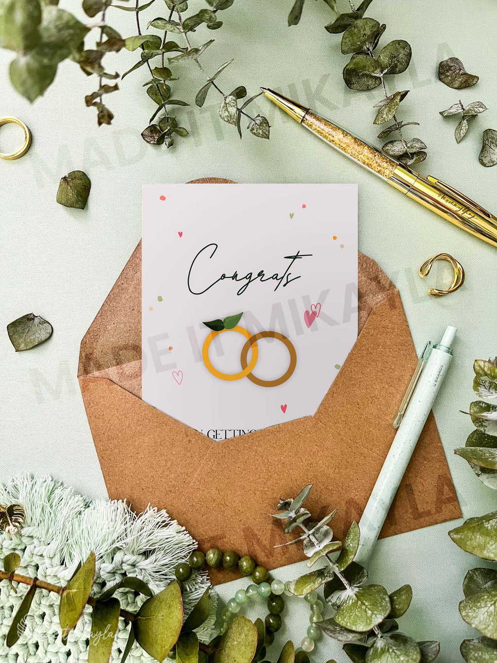 Congrats On Getting Married Greeting Card | MadeItMikayla