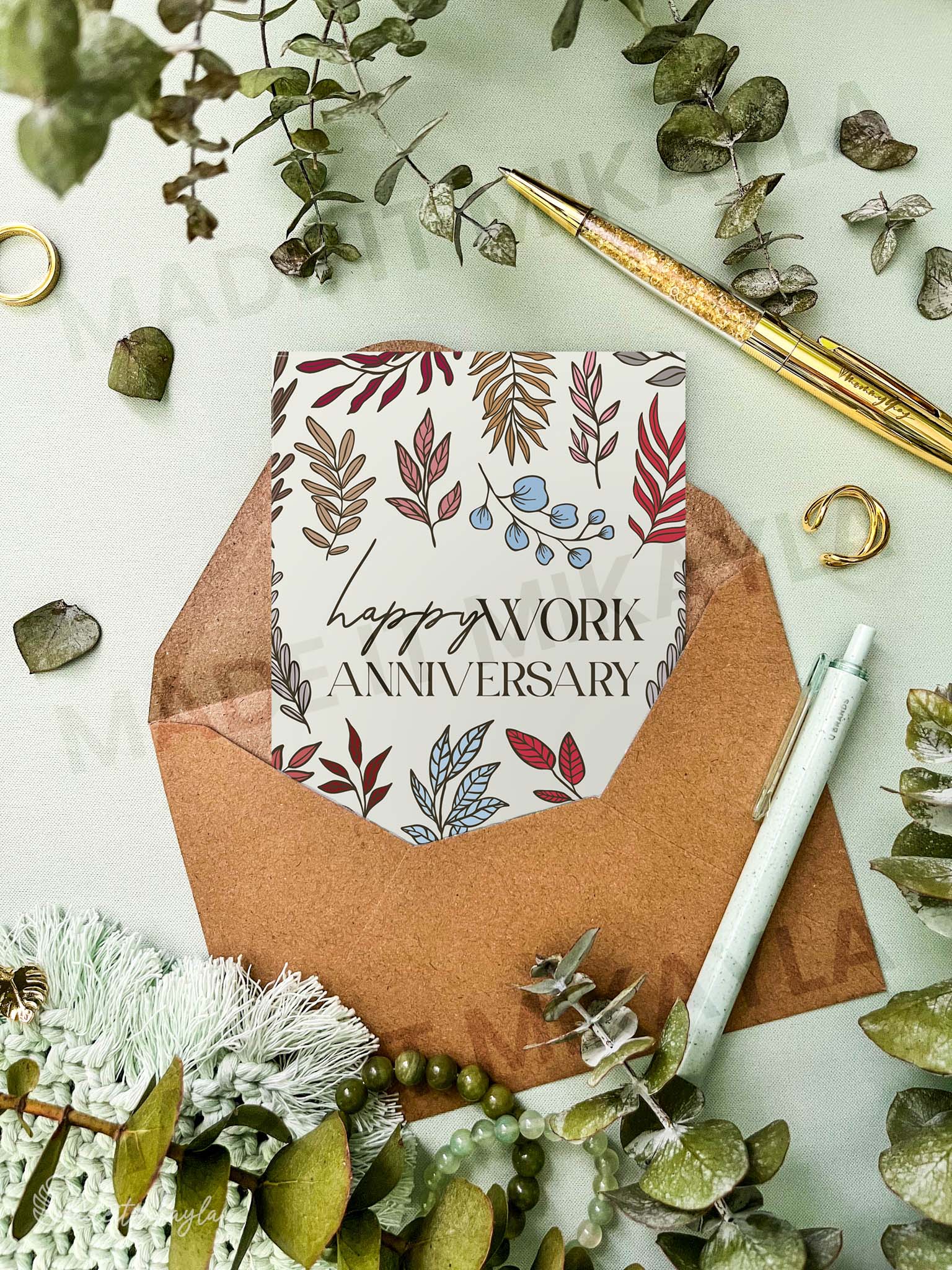 Happy Work Anniversary Greeting Card | MadeItMikayla