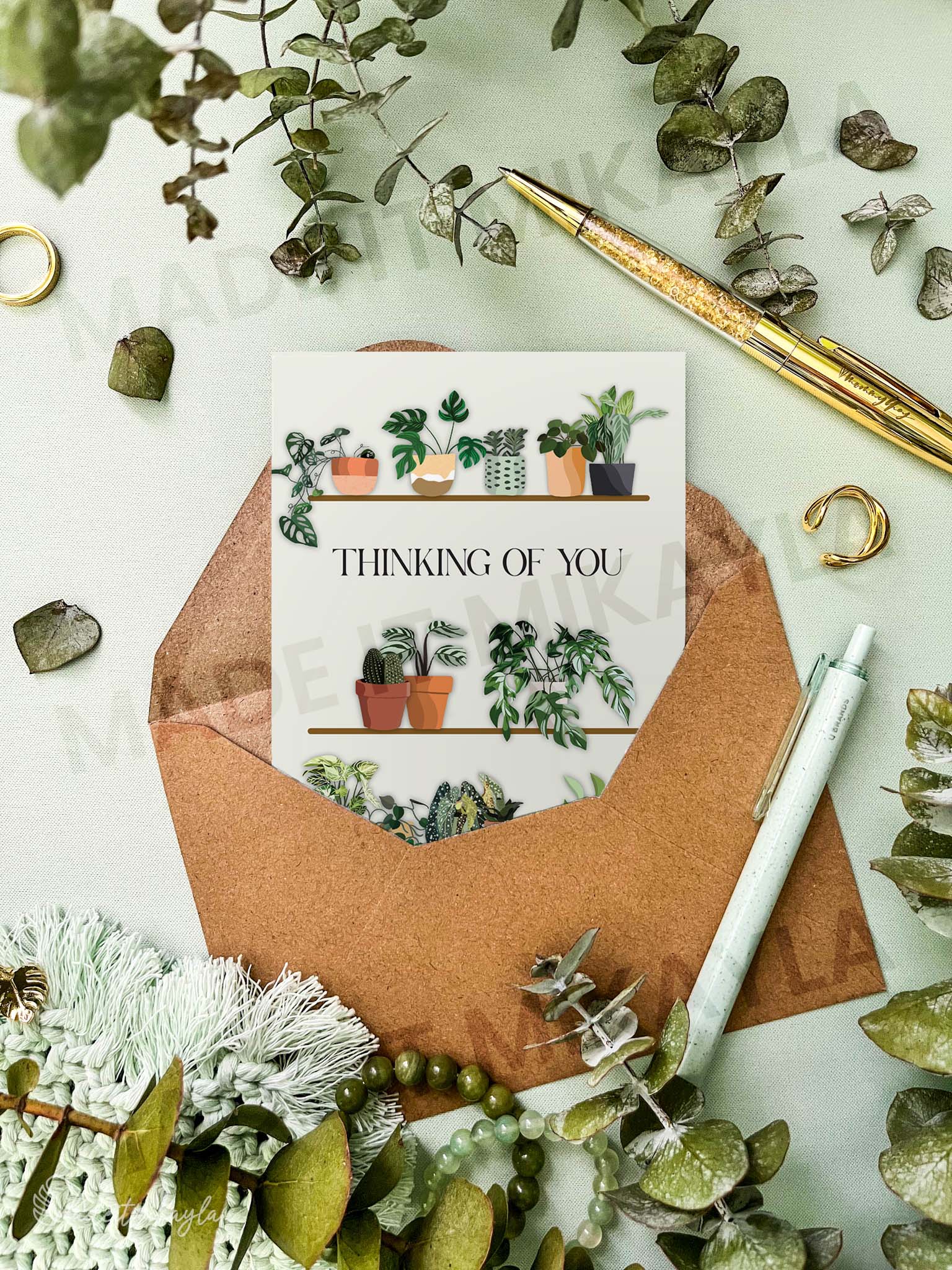 Thinking Of You Greeting Card | MadeItMikayla