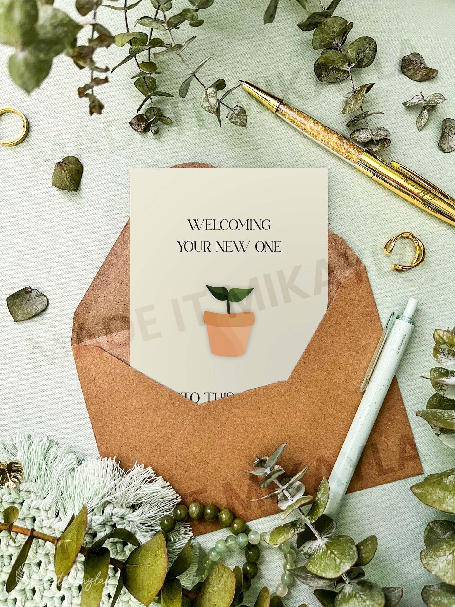 Welcoming Your New One Into This World Greeting Card | MadeItMikayla