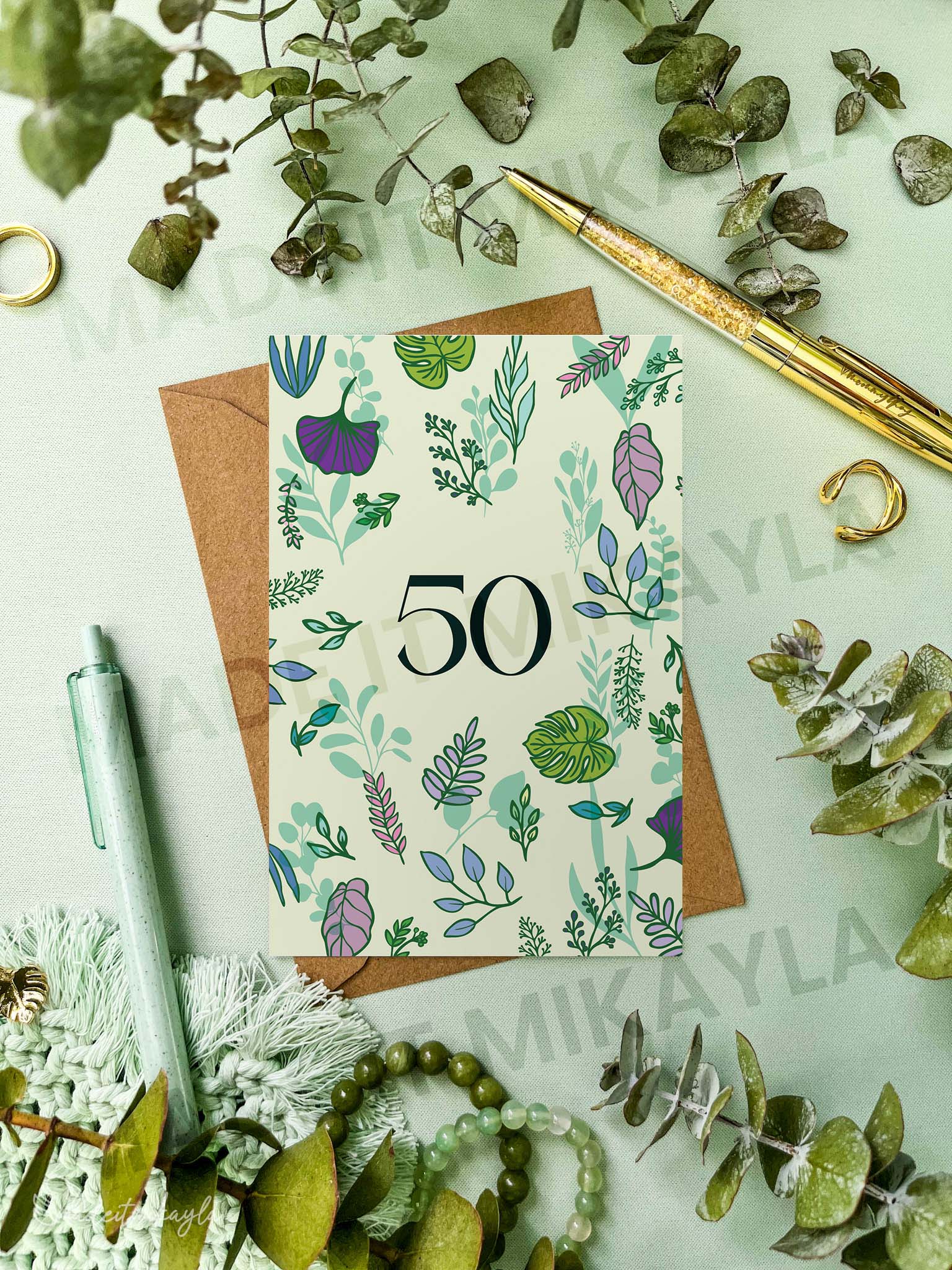 50 Greeting Card | MadeItMikayla