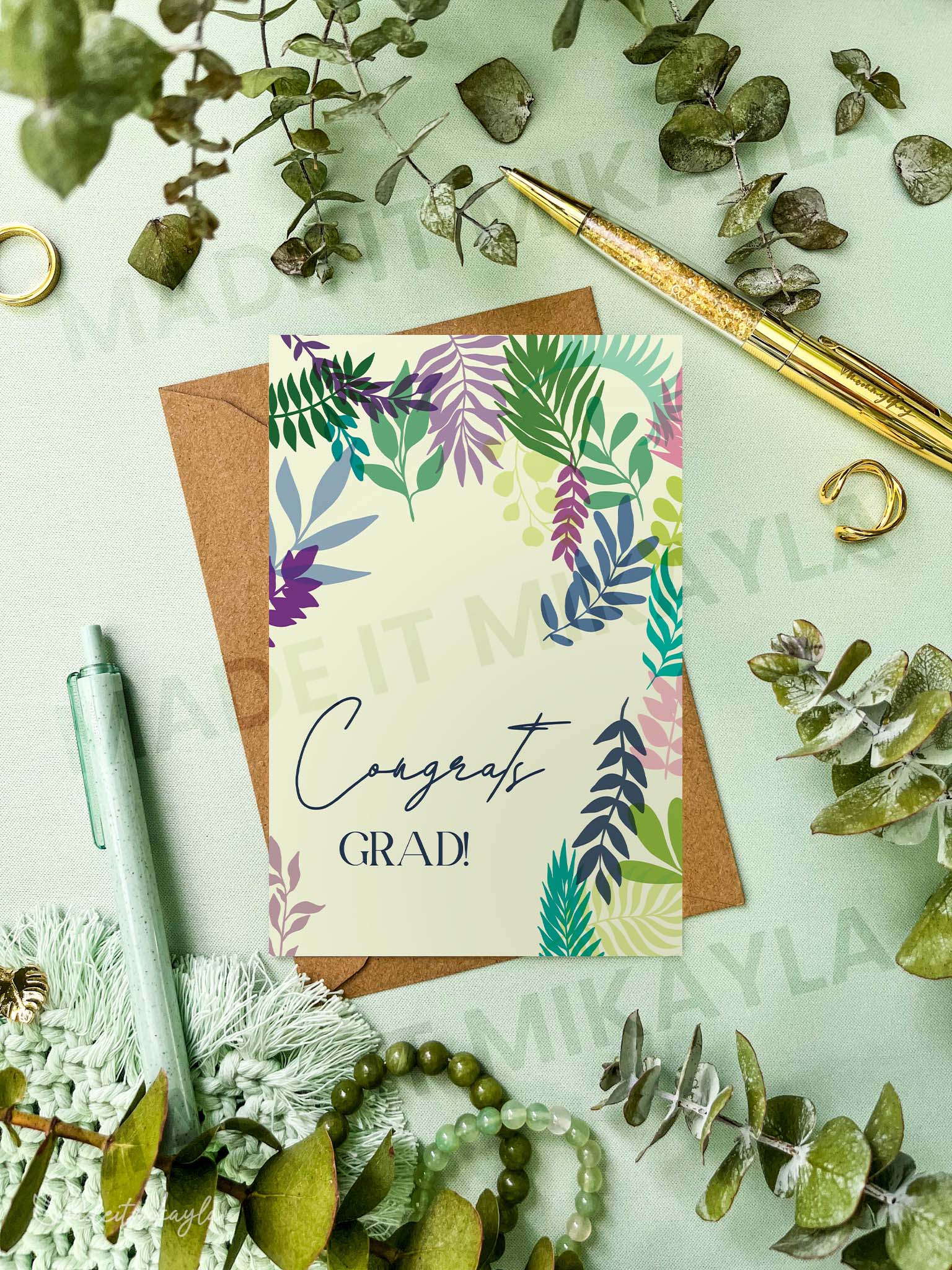 Congrats Grad Greeting Card | MadeItMikayla