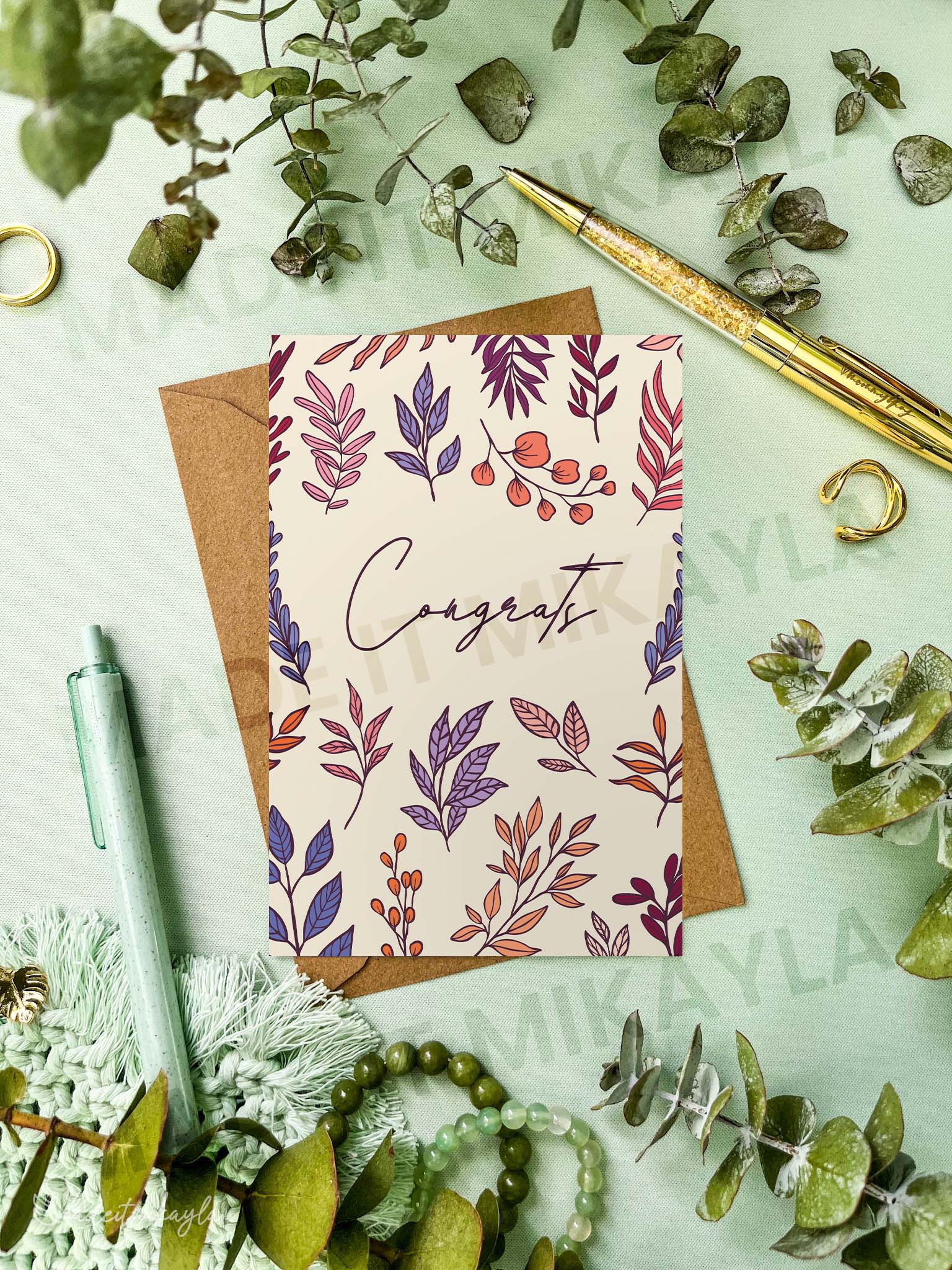 Congrats Greeting Card | MadeItMikayla
