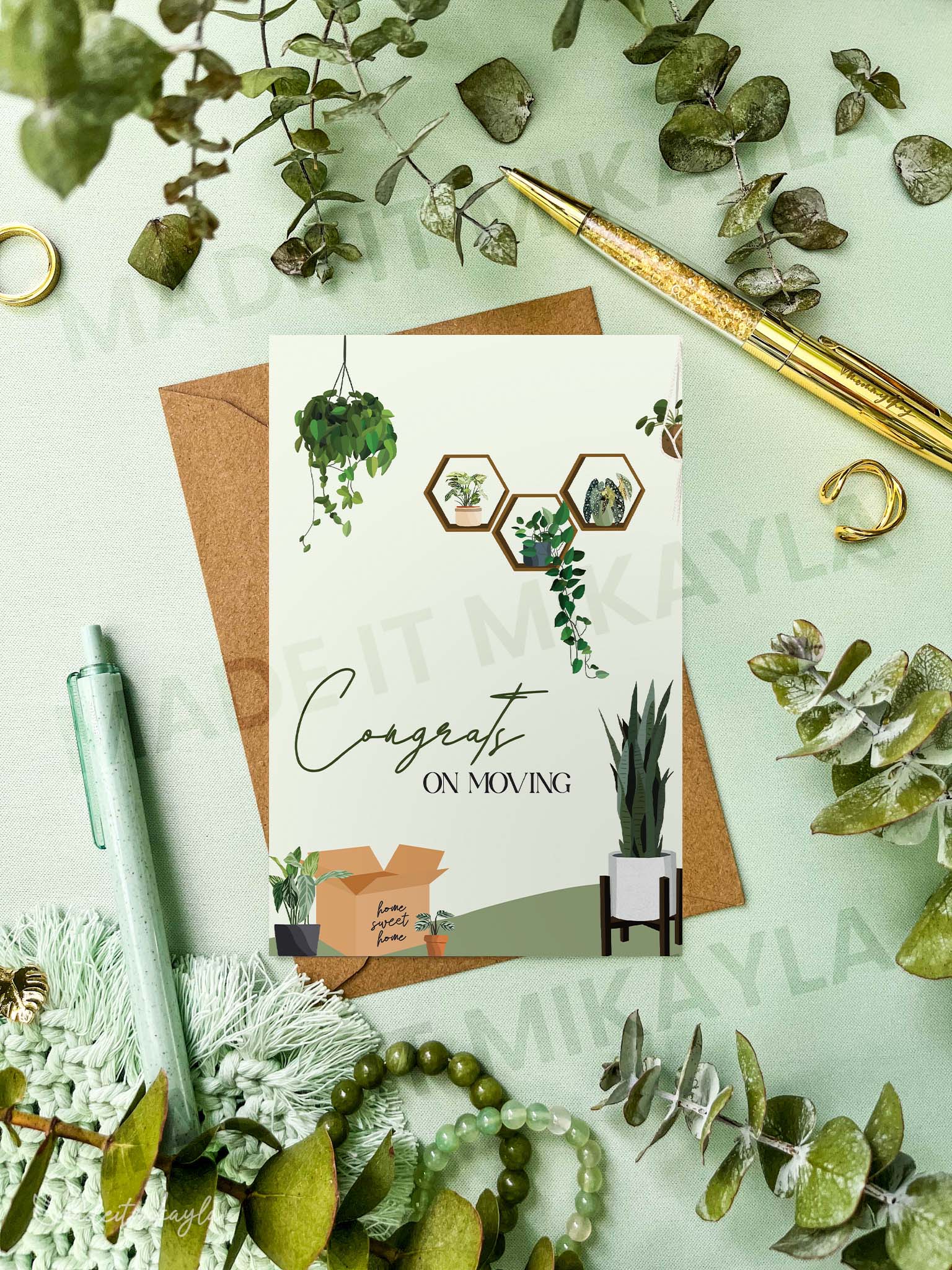 Congrats On Moving Greeting Card | MadeItMikayla