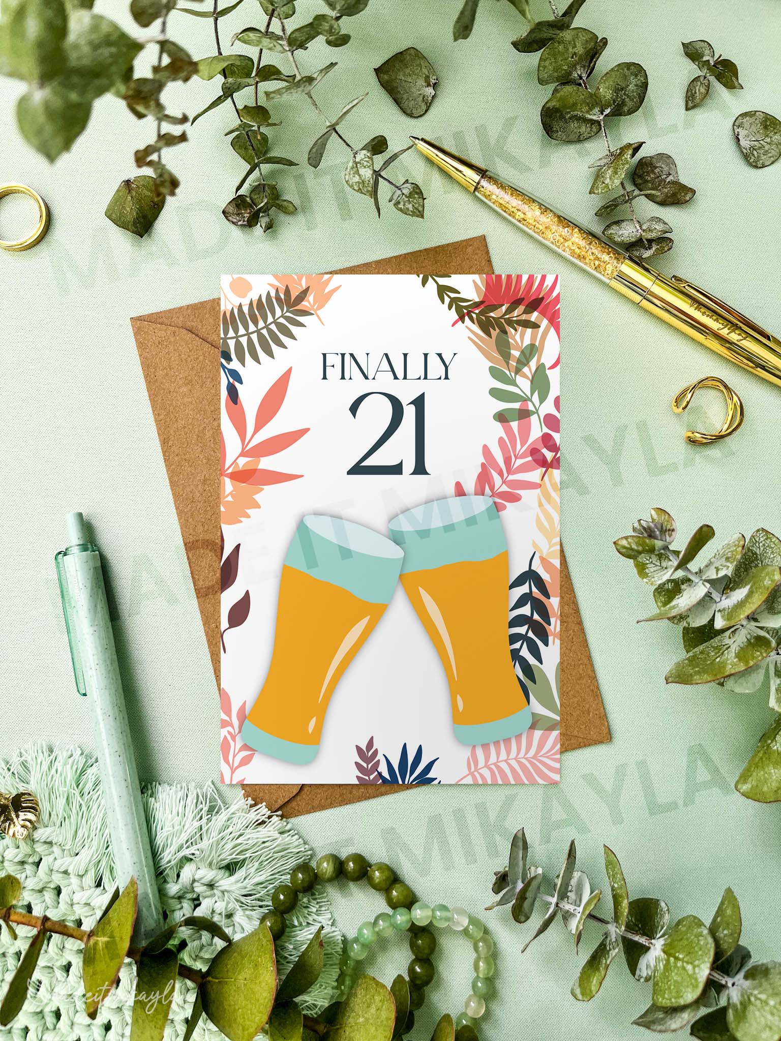 Finally 21 Greeting Card | MadeItMikayla