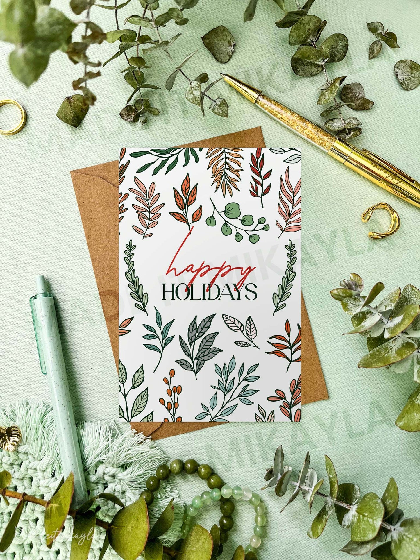 Happy Holidays Greeting Card | MadeItMikayla