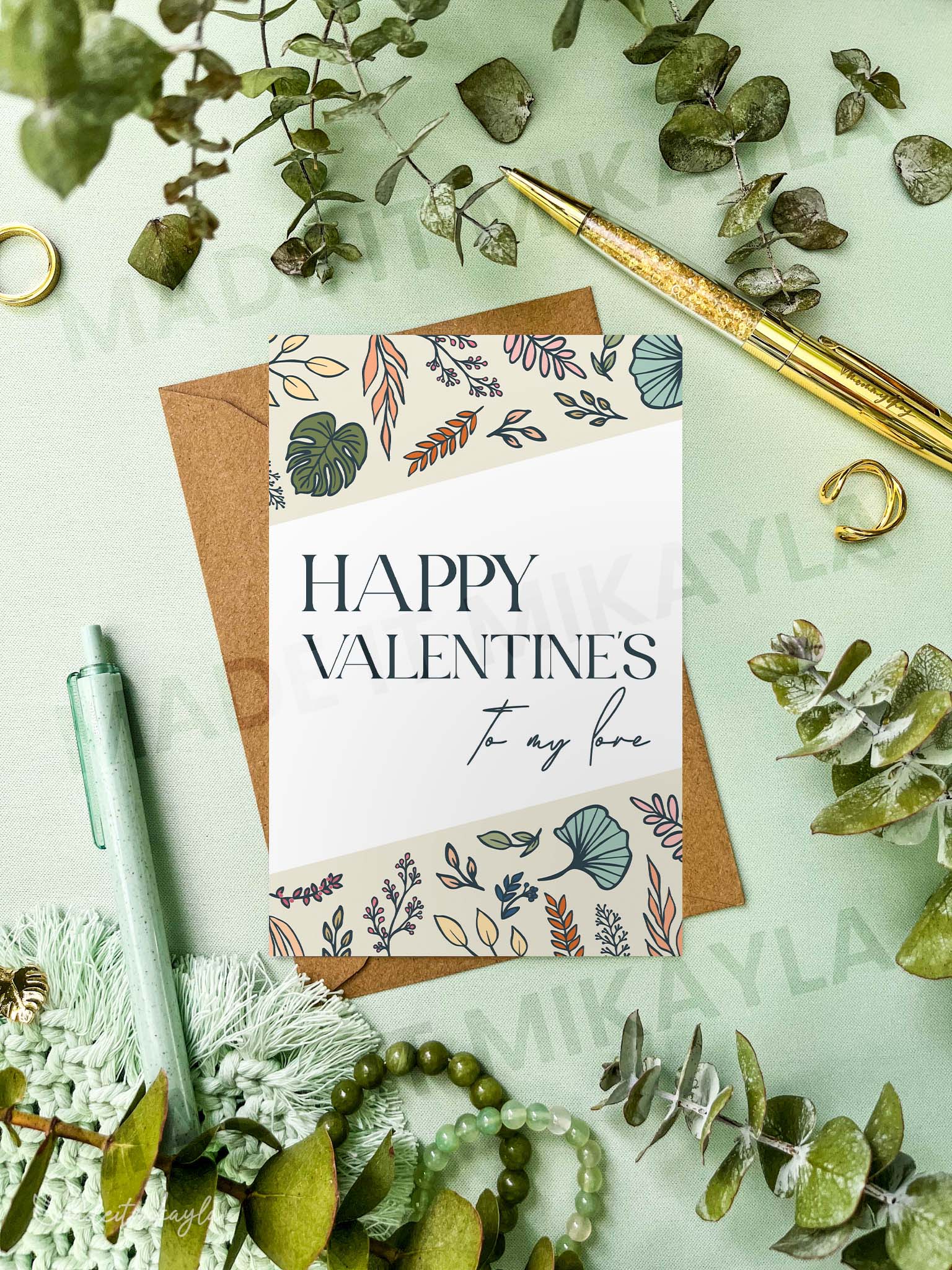 Happy Valentine's To My Love Greeting Card | MadeItMikayla