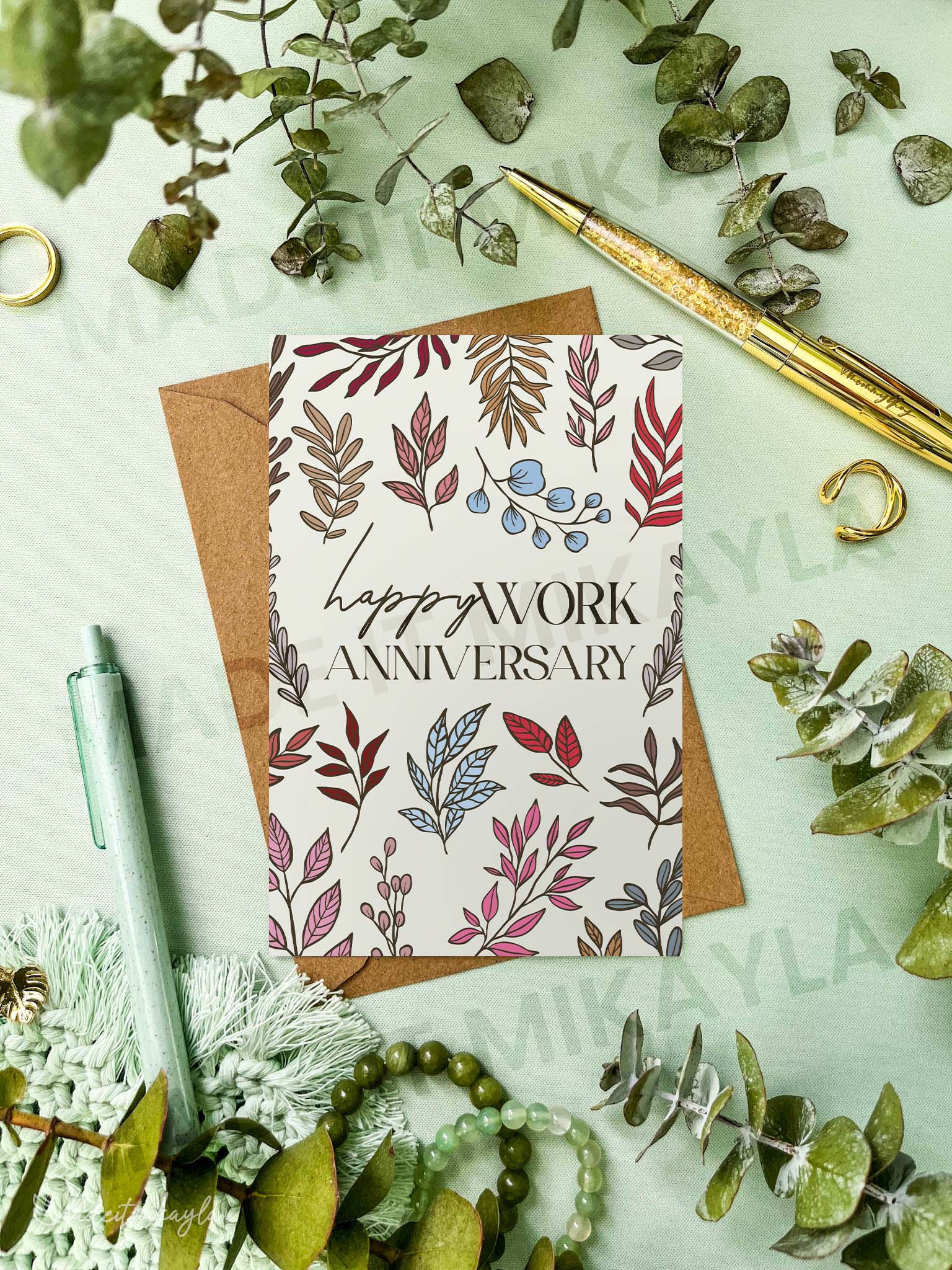 Happy Work Anniversary Greeting Card | MadeItMikayla