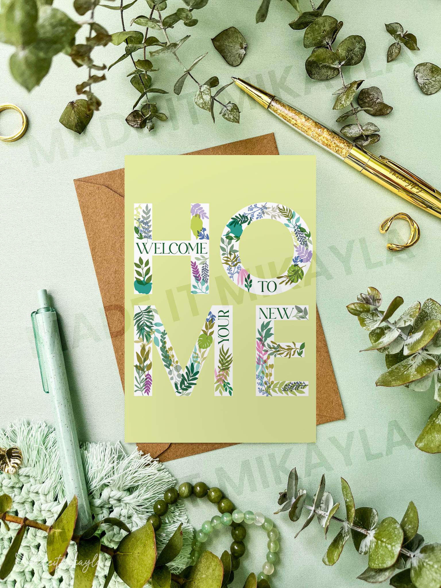 Welcome To Your New Home Greeting Card | MadeItMikayla