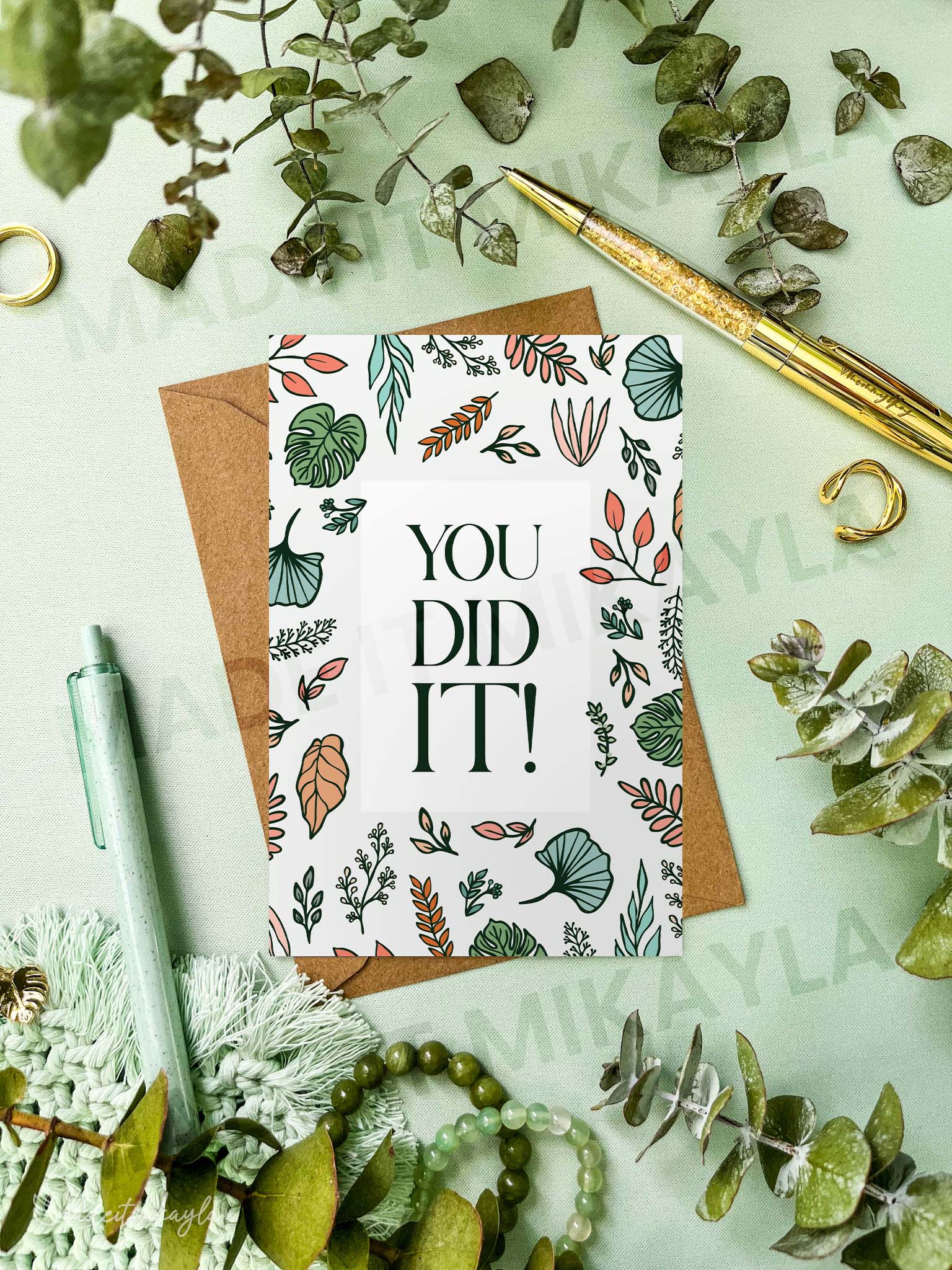 You Did It Greeting Card | MadeItMikayla