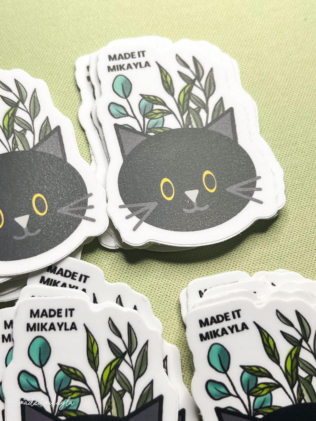 Oopsies Black Cat Sticker