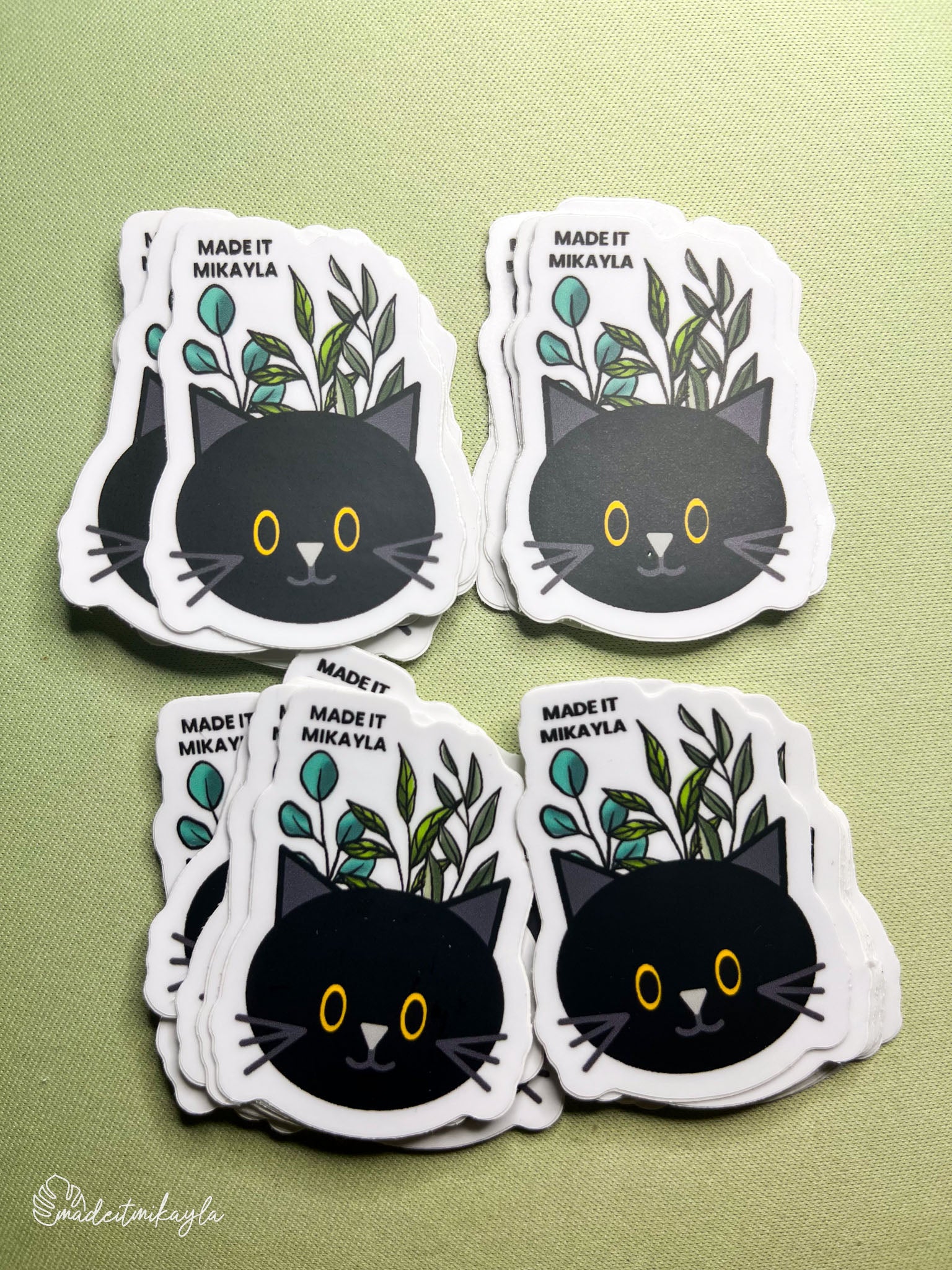 Oopsies Black Cat Sticker