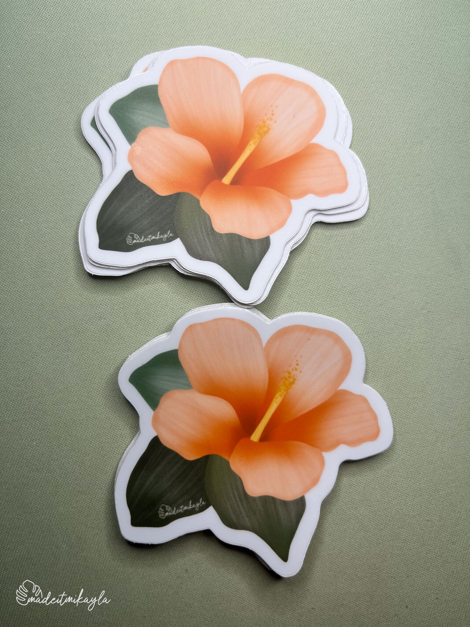 Oopsies Hibiscus Sticker