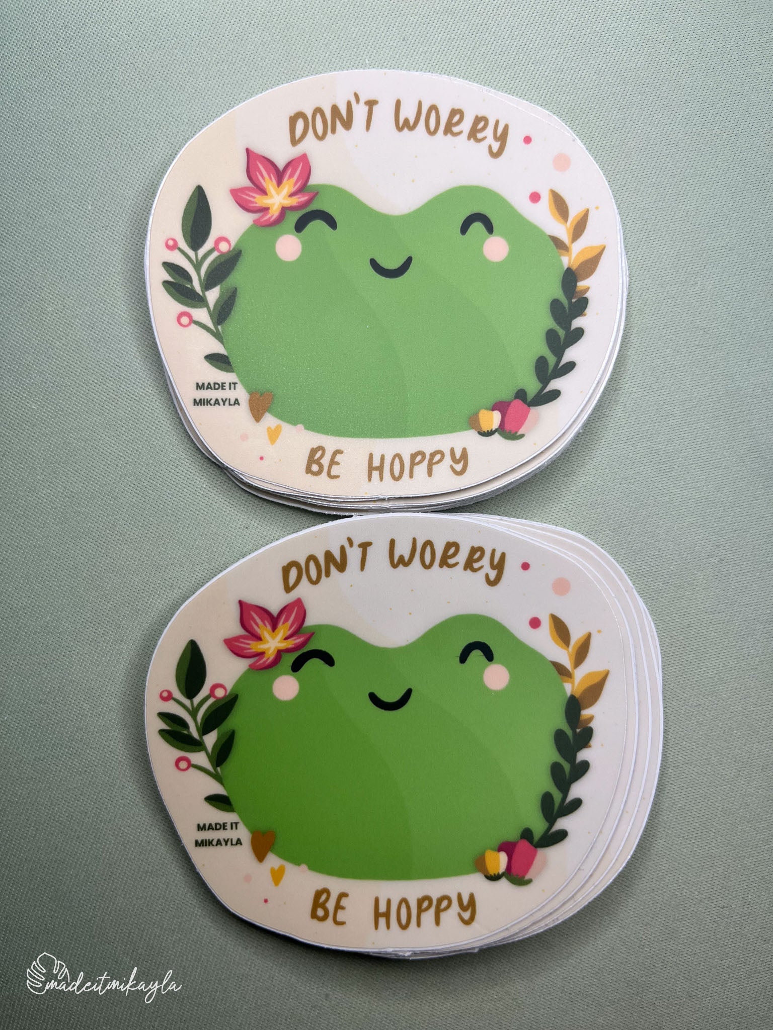 Oopsies Don't Worry Be Hoppy Frog Sticker