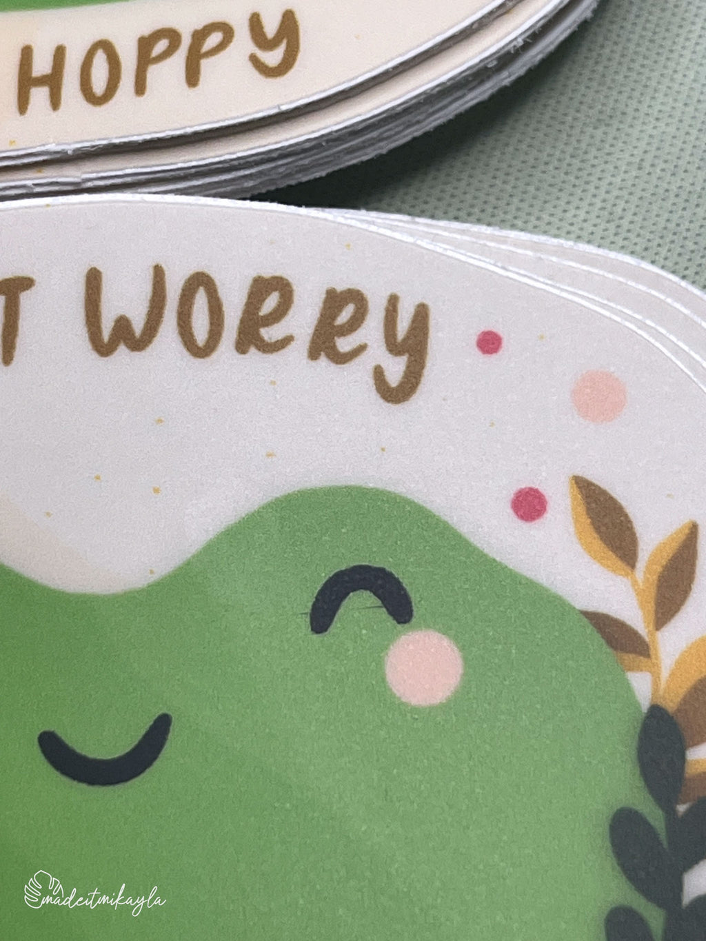Oopsies Don't Worry Be Hoppy Frog Sticker