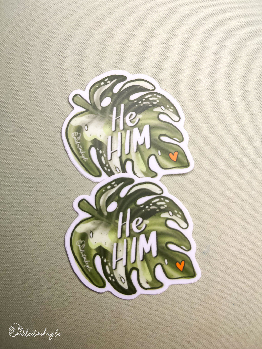 Oopsies He Him Sticker