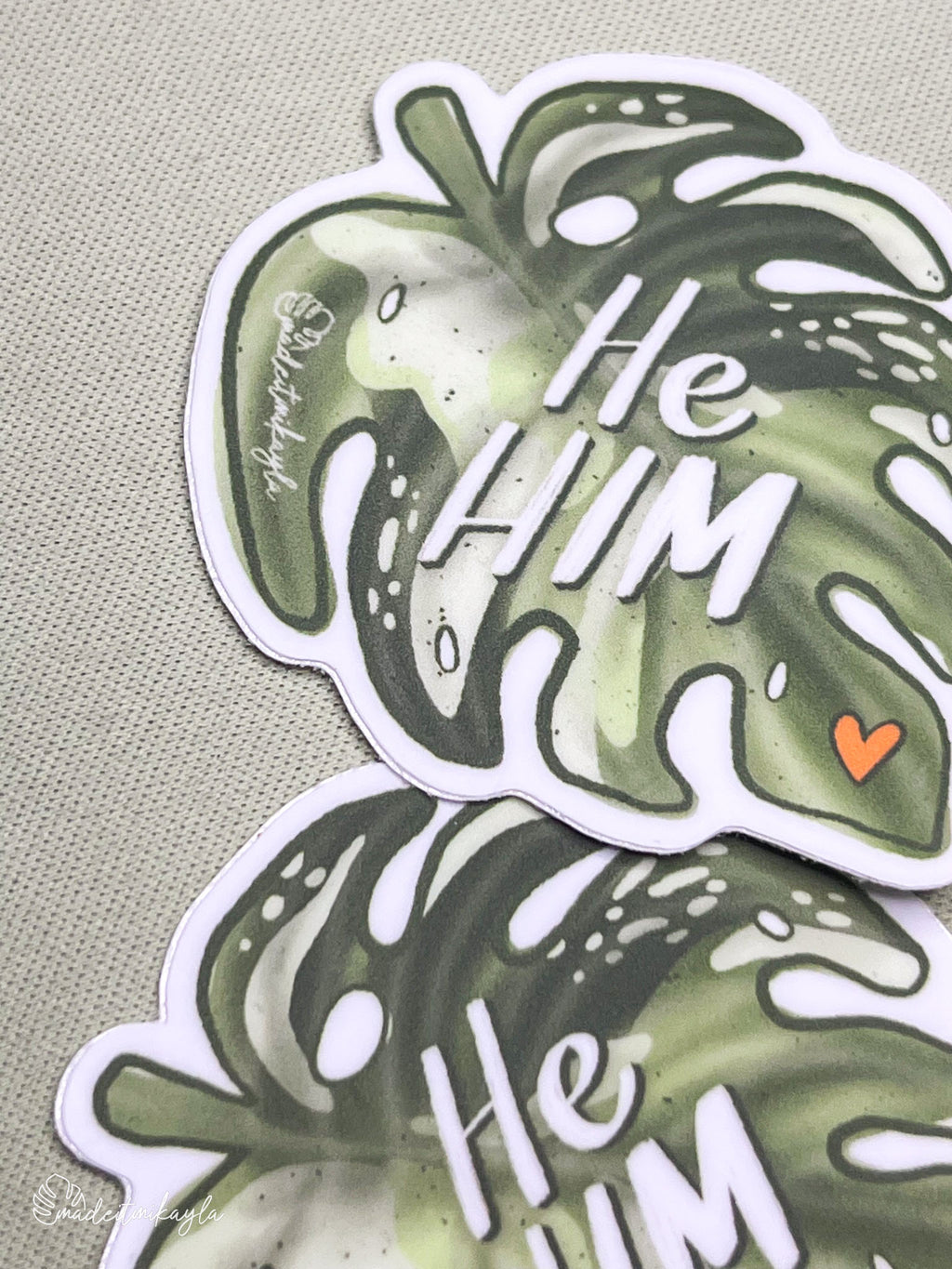 Oopsies He Him Sticker