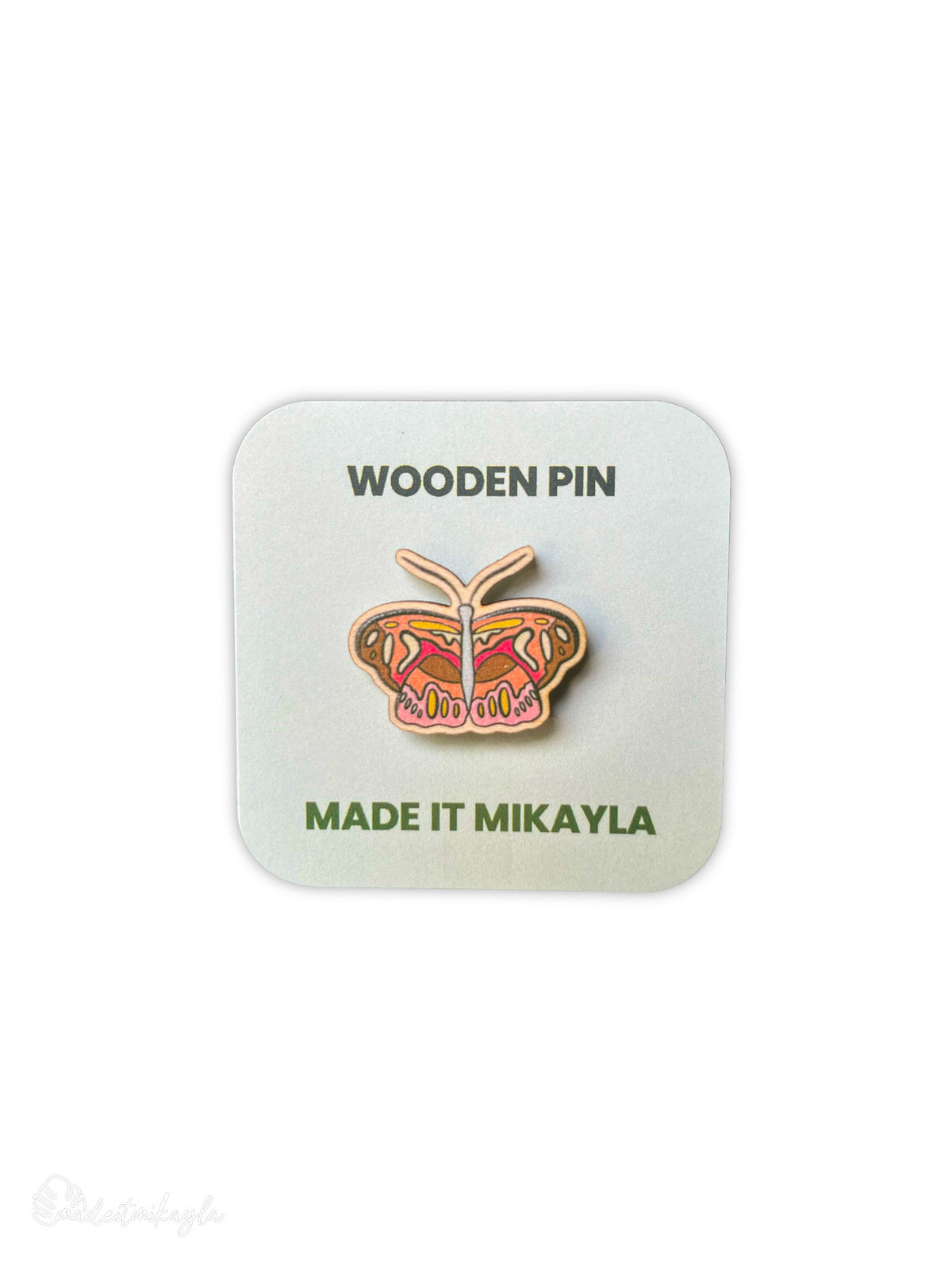 Butterfly Wooden Pin
