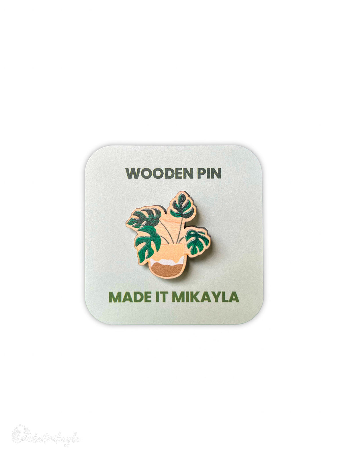 Monstera Wooden Pin