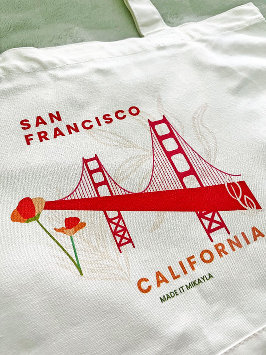 San Francisco Tote Bag | MadeItMikayla
