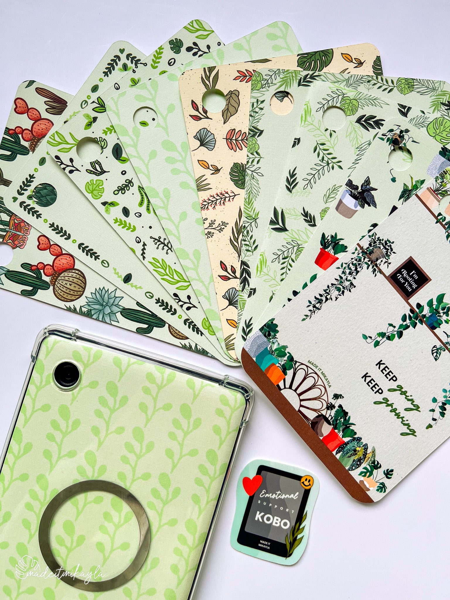 Elemental Greenery Frame E-Reader Insert