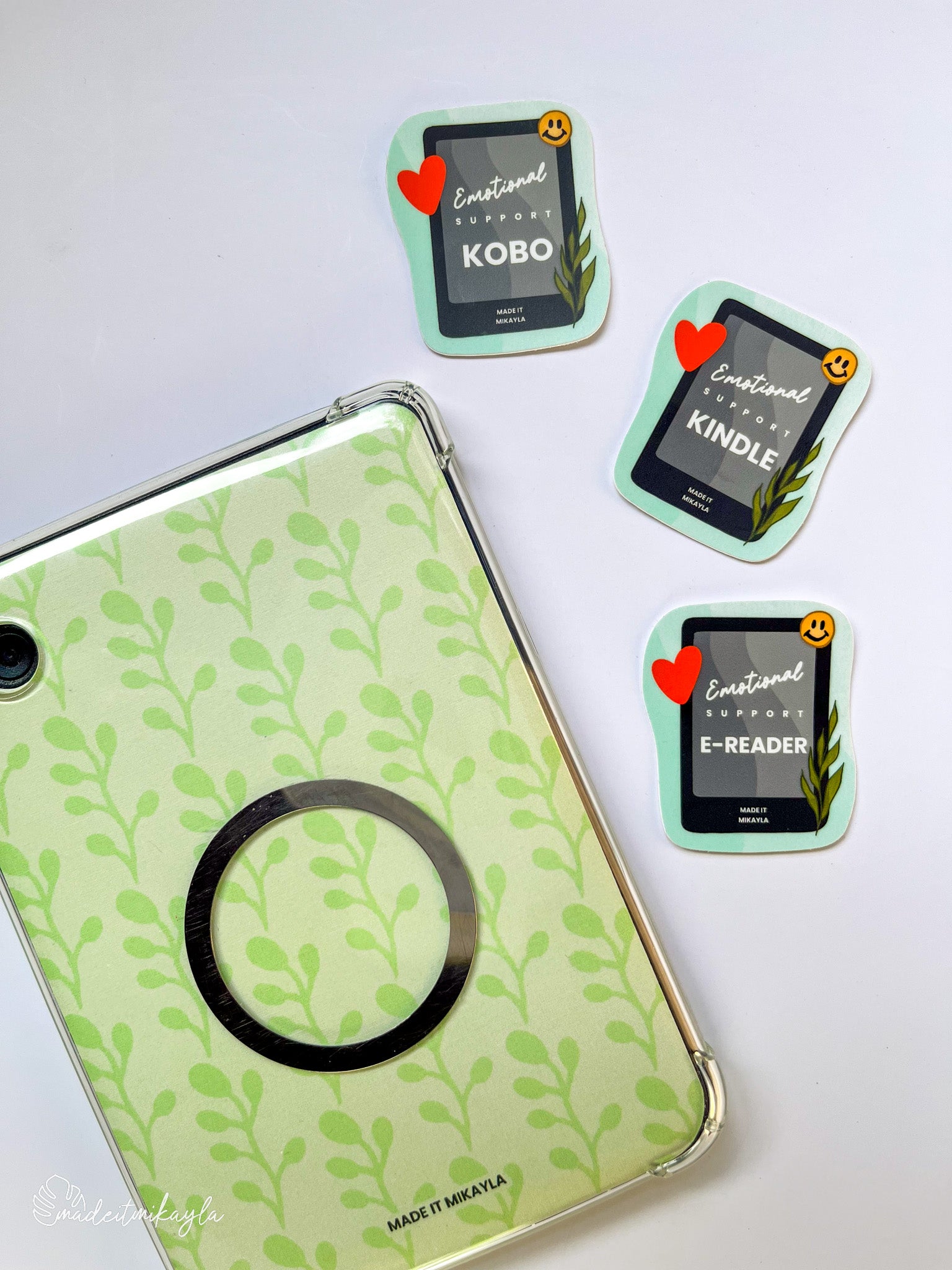 Emotional Support E-Reader Sticker