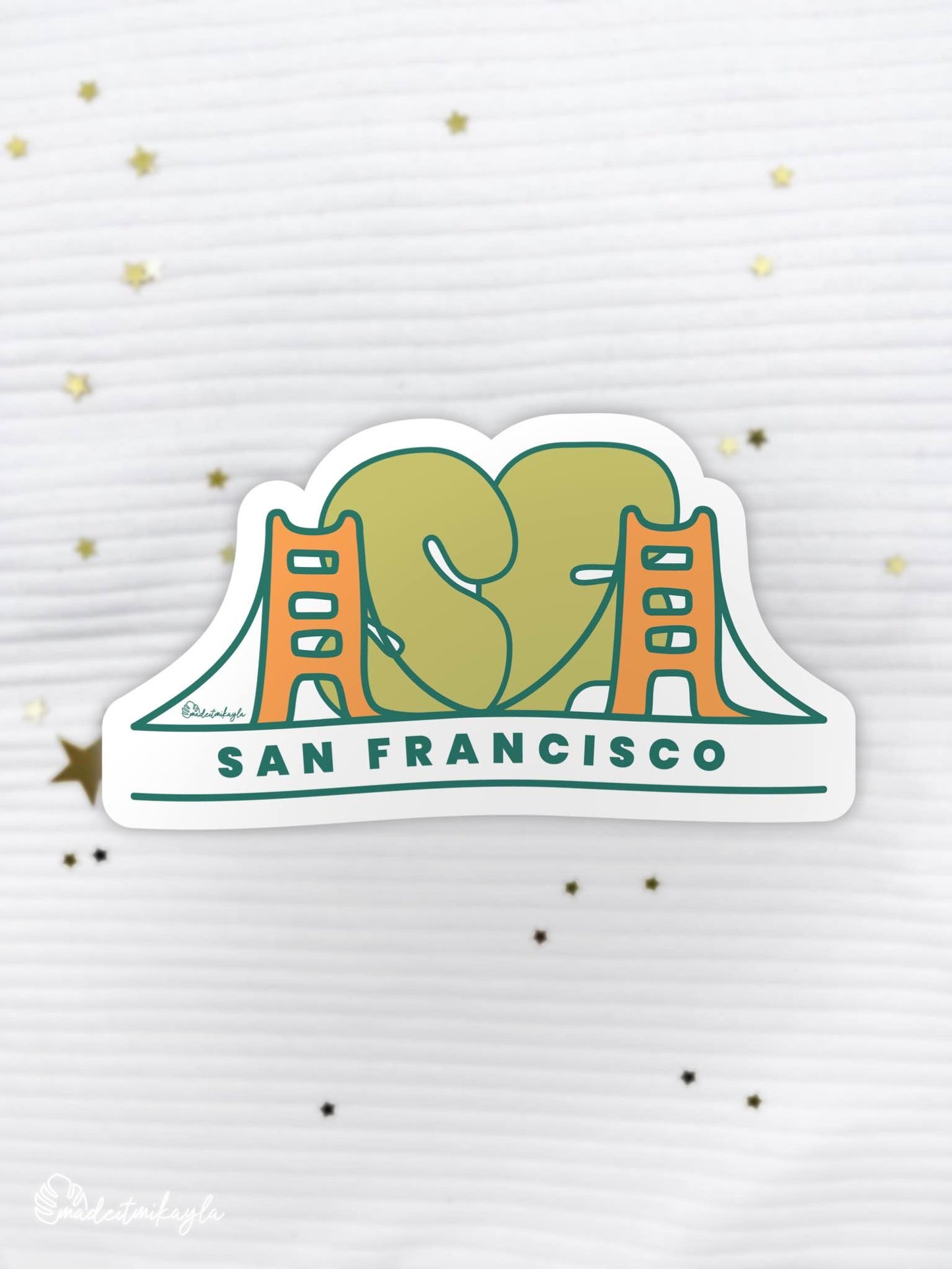 San Francisco SF Bridge Sticker | MadeItMikayla